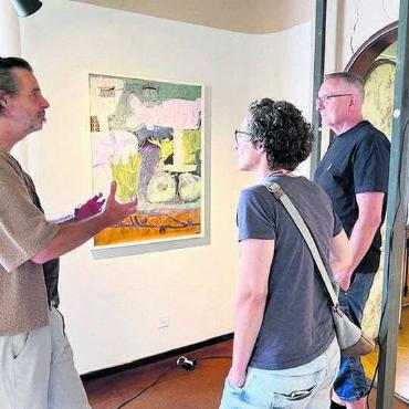 Malereien in der Villa Wild - Die Leidenschaft für Kunst und Kultur brachte die Menschen in die Villa Wild.