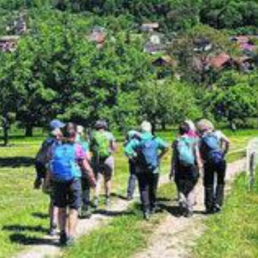 Rundweg ab Kienberg - Die Gruppe genoss die Rundwanderung im Kanton Solothurn. Bild: zg