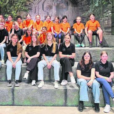 Ein Tag voller Abwechslung - Die Kinder und Jugendlichen der Klosterspatzen und von CantuSonus genossen den vielseitigen Ausflug. Bild: zg