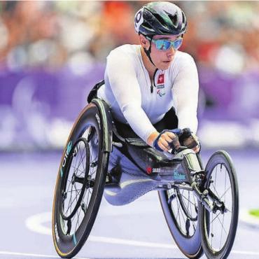 «Manche erschrecken» - Zwei Mal auf dem 4. Rang: Patricia Eachus zeigt sich in Topform. Bild: Swiss Paralympics