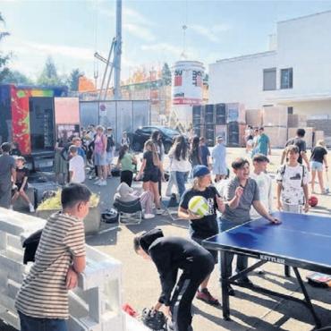 Pulsierende Partyzone - Besuch der 6. Klassen im Jugendhaus der offenen Jugendarbeit Wohlen. Bilder: zg