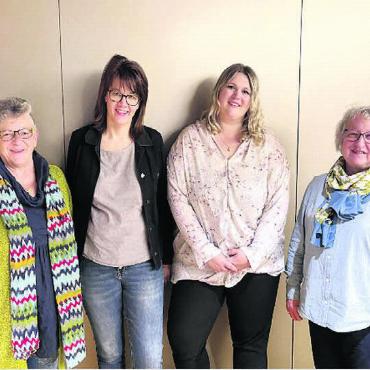 Der Vorstand ist wieder komplett (v. l.): Conny Wille, Silvia Meier, Selina Stoop, Sonja Widmer-Weibel. Bild: zg