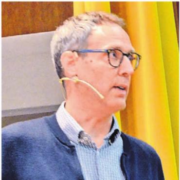 Windräder gebodigt - David Gautschi stellte die Pläne der Windpark Freiamt AG vor.