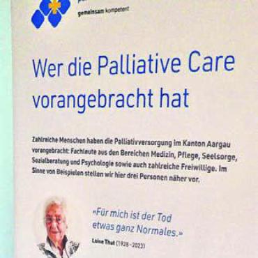 «In Würde sterben können» - Auch ihr ist ein Ausstellungsteil gewidmet.