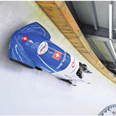 Auf in die Olympia-Saison - Melanie Hasler auf der Olympia-Bahn in Cortina DAmpezzo. Bild: Viesturs Lacis