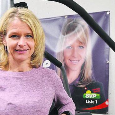 «Ich war extrem nervös» - Doppelte Nicole Heggli-Boder in ihrem Fitnessraum in Buttwil. Bild: ake