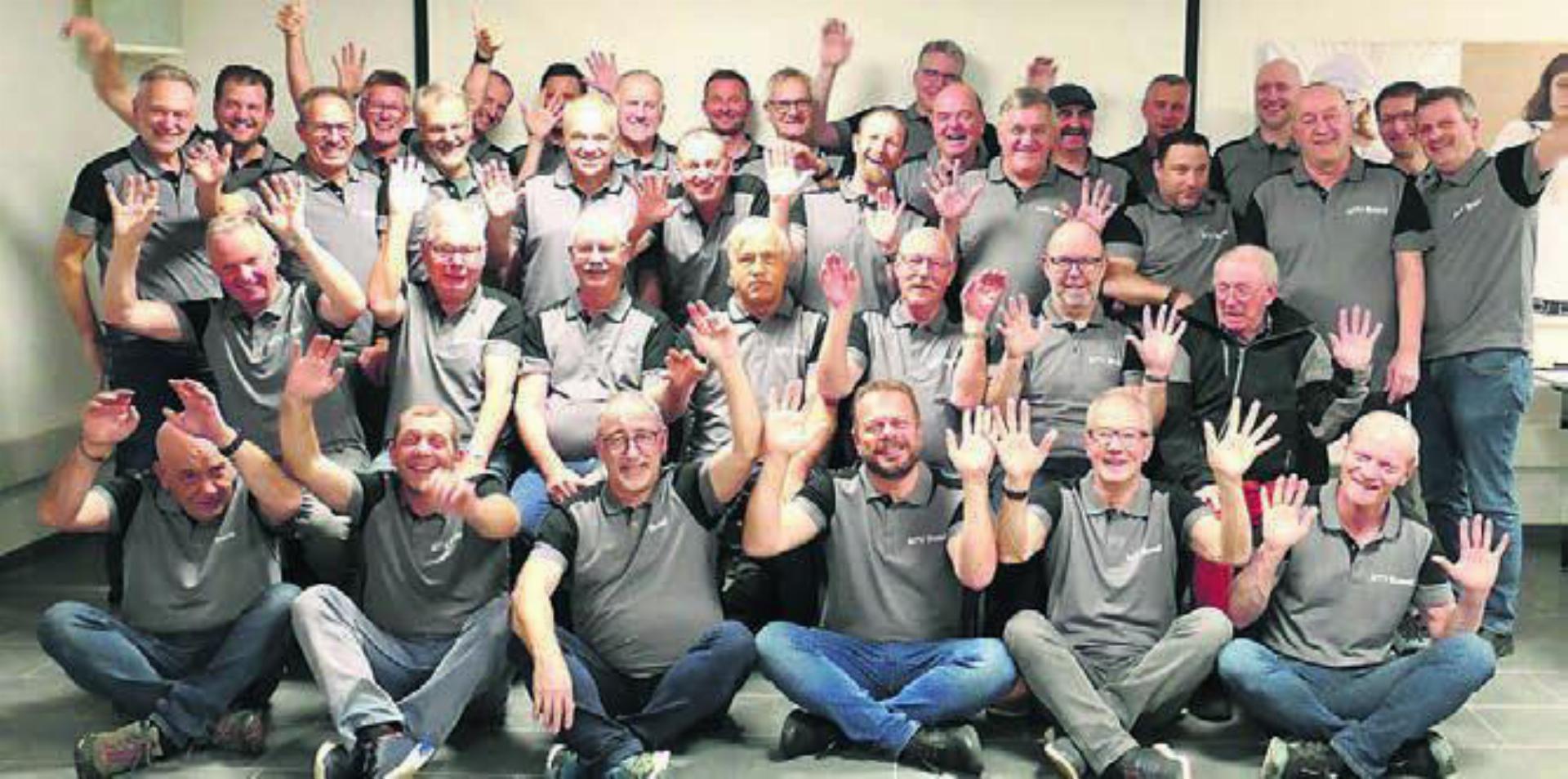 Männerturner Boswil im neuen Freizeit-Fitness-Look. Bild: zg