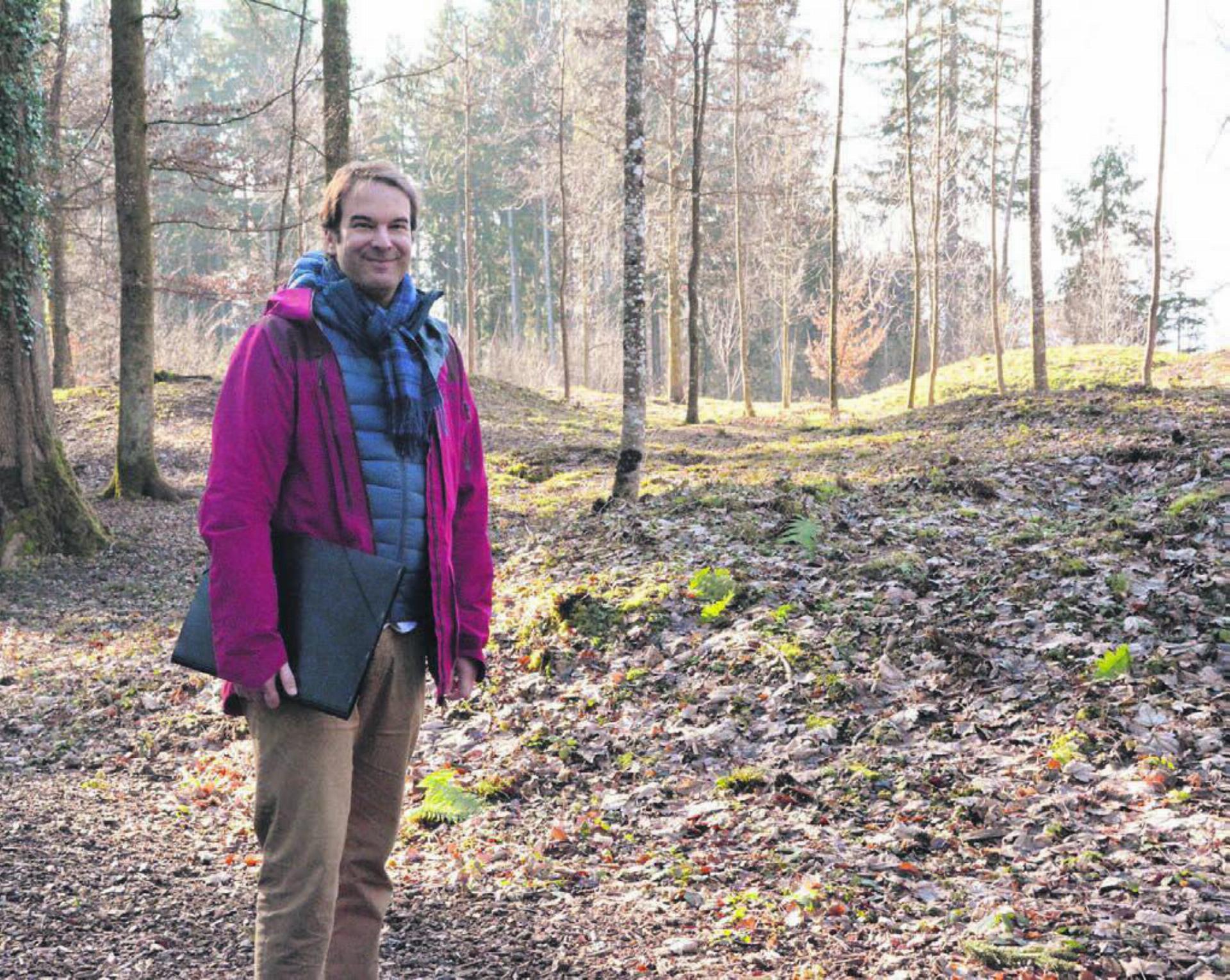 Archäologe Sven Straumann ist zufrieden mit den bisherigen Erfolgen. «Es ist nicht vergleichbar mit der Situation vor einem Jahr.» Bilder: Celeste Blanc