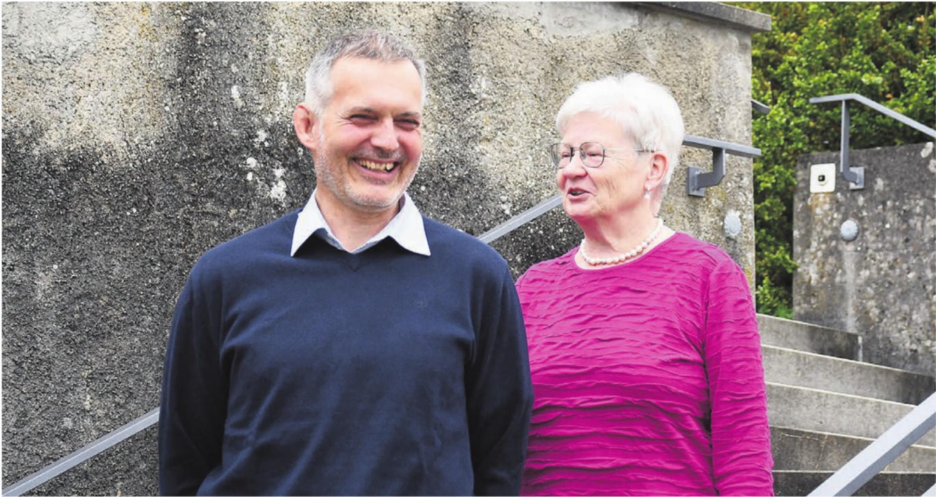 Sie haben ihr Menschenmögliches gegeben, aber das Lachen nicht verlernt: Manfred Müller, Vizepräsident der Kirchenpflege Beinwil, und Silvia Leuthard, Präsidentin. Nun wird ein Sachverwalter die Verwaltung übernehmen.    Bild: Verena Anna Wigger - Das Bild wird blockiert. – Möglicherweise durch einen aktiven Adblocker.
