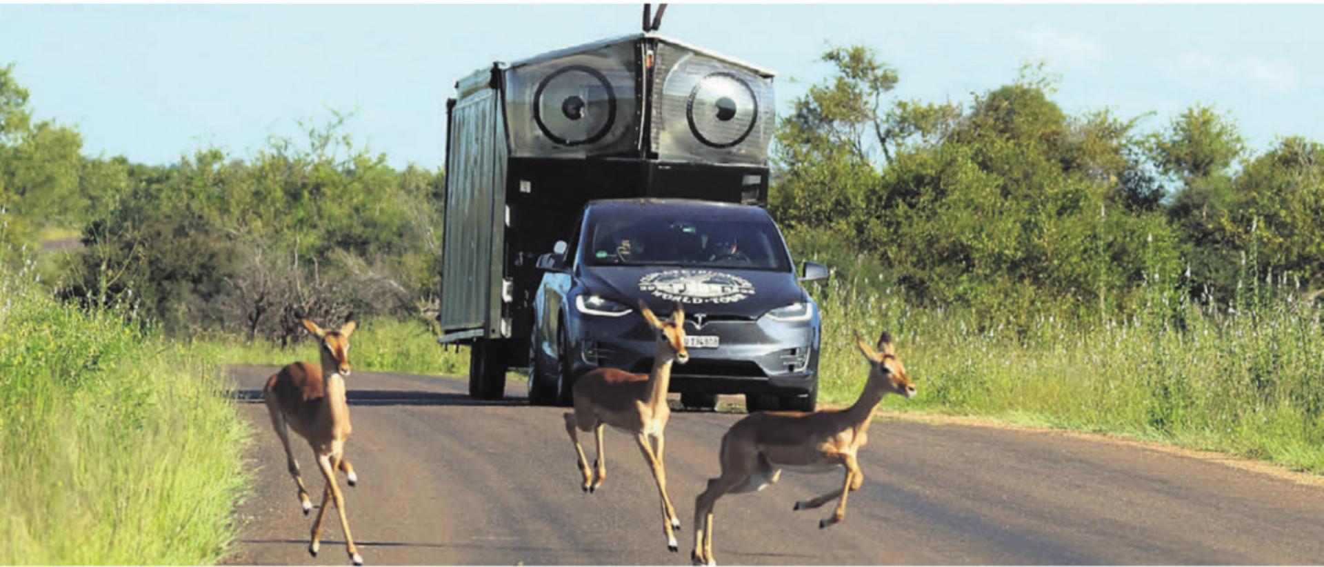 Auch in Afrika war Louis Palmer mit seinem SolarButterfly unterwegs. Bild: Solar Butterfly - Das Bild wird blockiert. – Möglicherweise durch einen aktiven Adblocker.