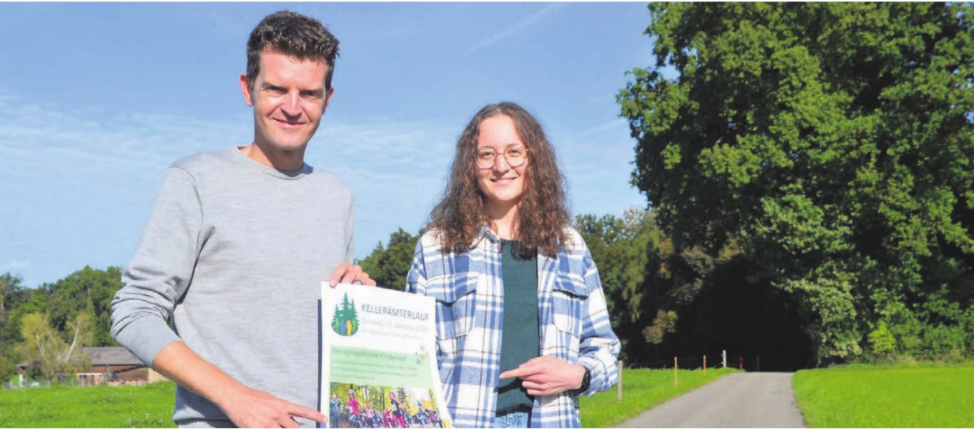 Anthony Paine und Zoe Odermatt vom Vorstand des organisierenden Vereins freuen sich auf den 16. Kellerämterlauf. Bilder: Thomas Stöckli / Archiv - Das Bild wird blockiert. – Möglicherweise durch einen aktiven Adblocker.