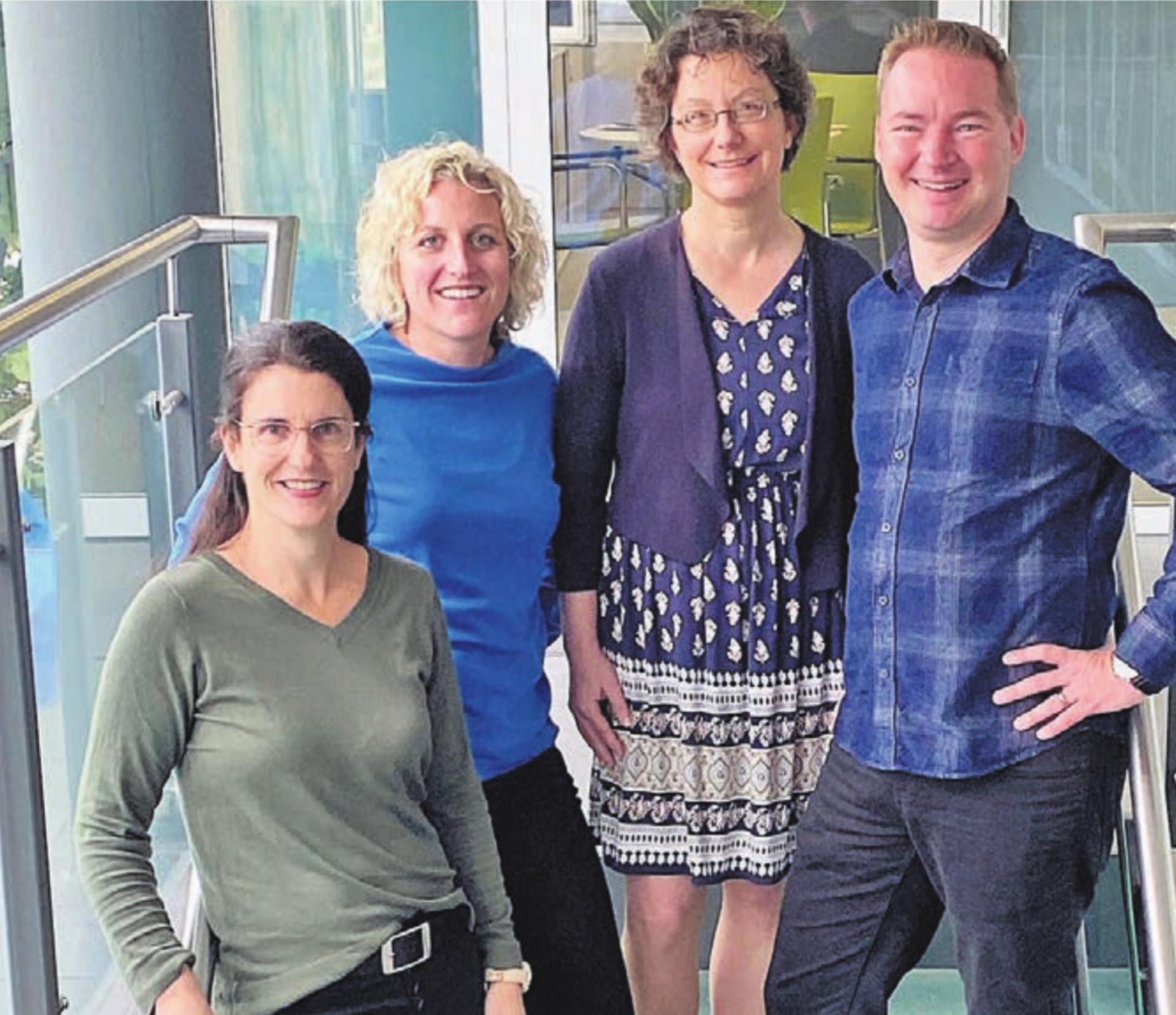 Das neue Geschäftsleitungsteam hat sich formiert: (v. l.) Nicole Seiler, Miriam Salierno, Anita Schüepp und Heiko De Coninck. Bild: zg
