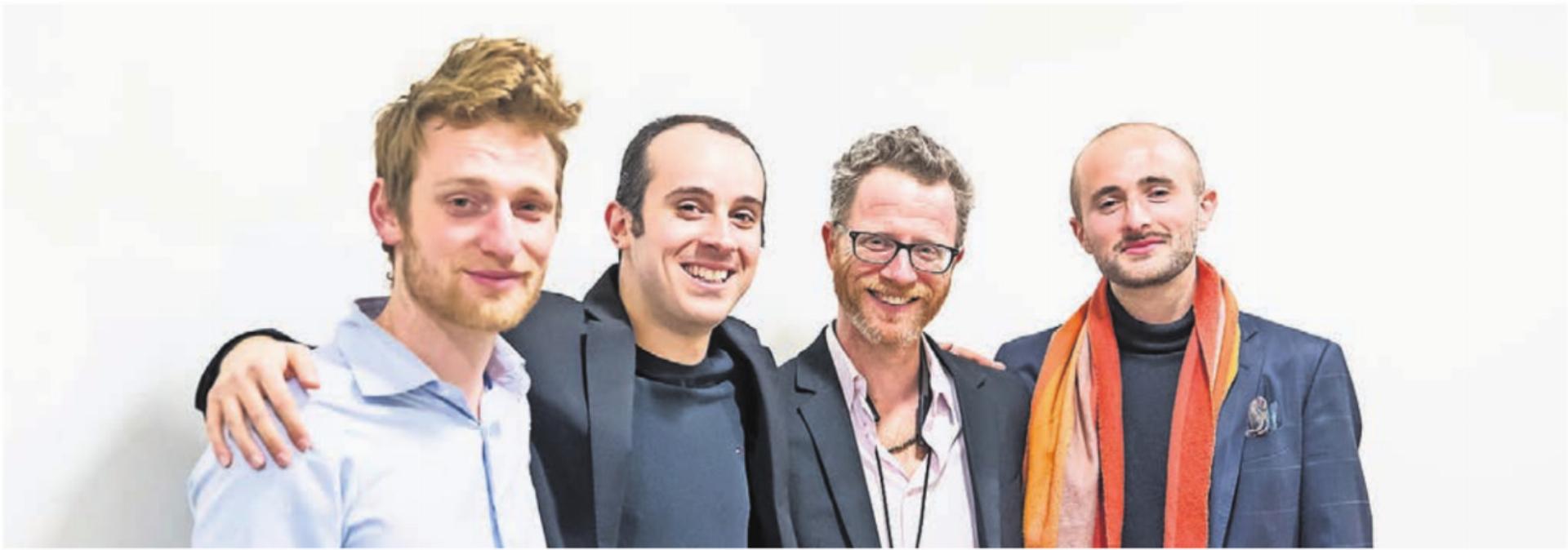 Yuval Cohen (Zweiter von rechts) kommt mit seinem Quartett nach Muri. Bild: zg - Das Bild wird blockiert. – Möglicherweise durch einen aktiven Adblocker.