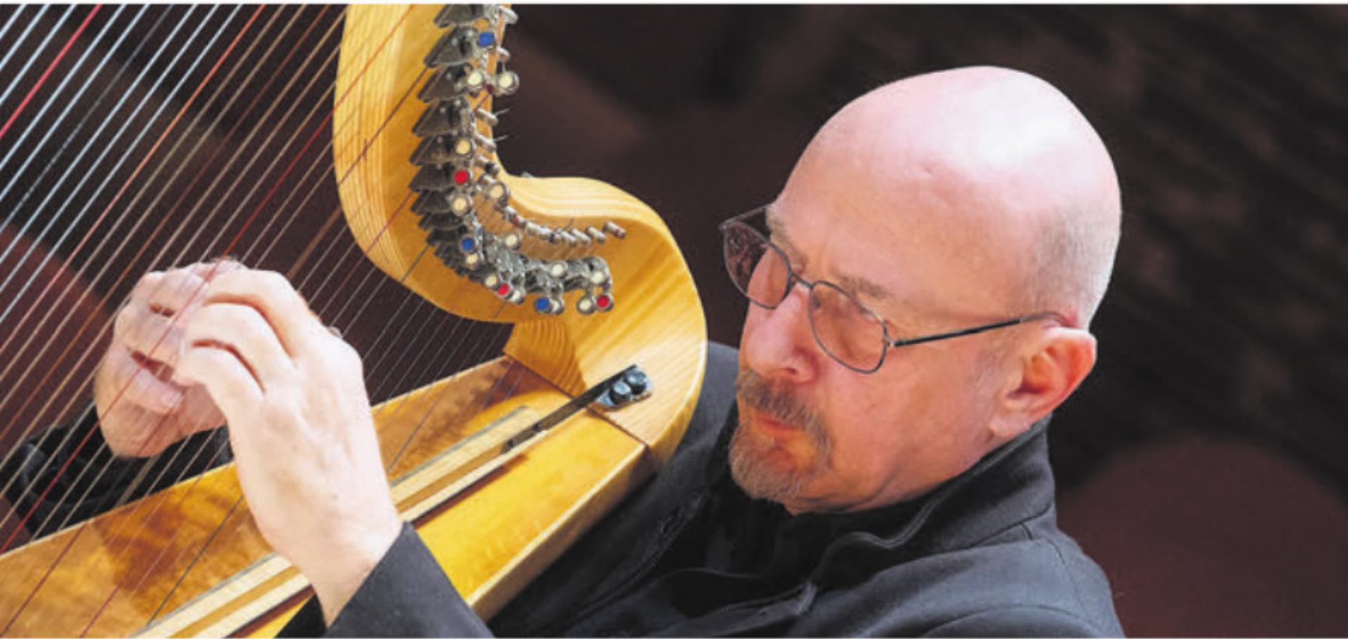 Vincenzo Zitello gilt als Pionier der keltischen Harfe in Italien. Bilder: zg - Das Bild wird blockiert. – Möglicherweise durch einen aktiven Adblocker.