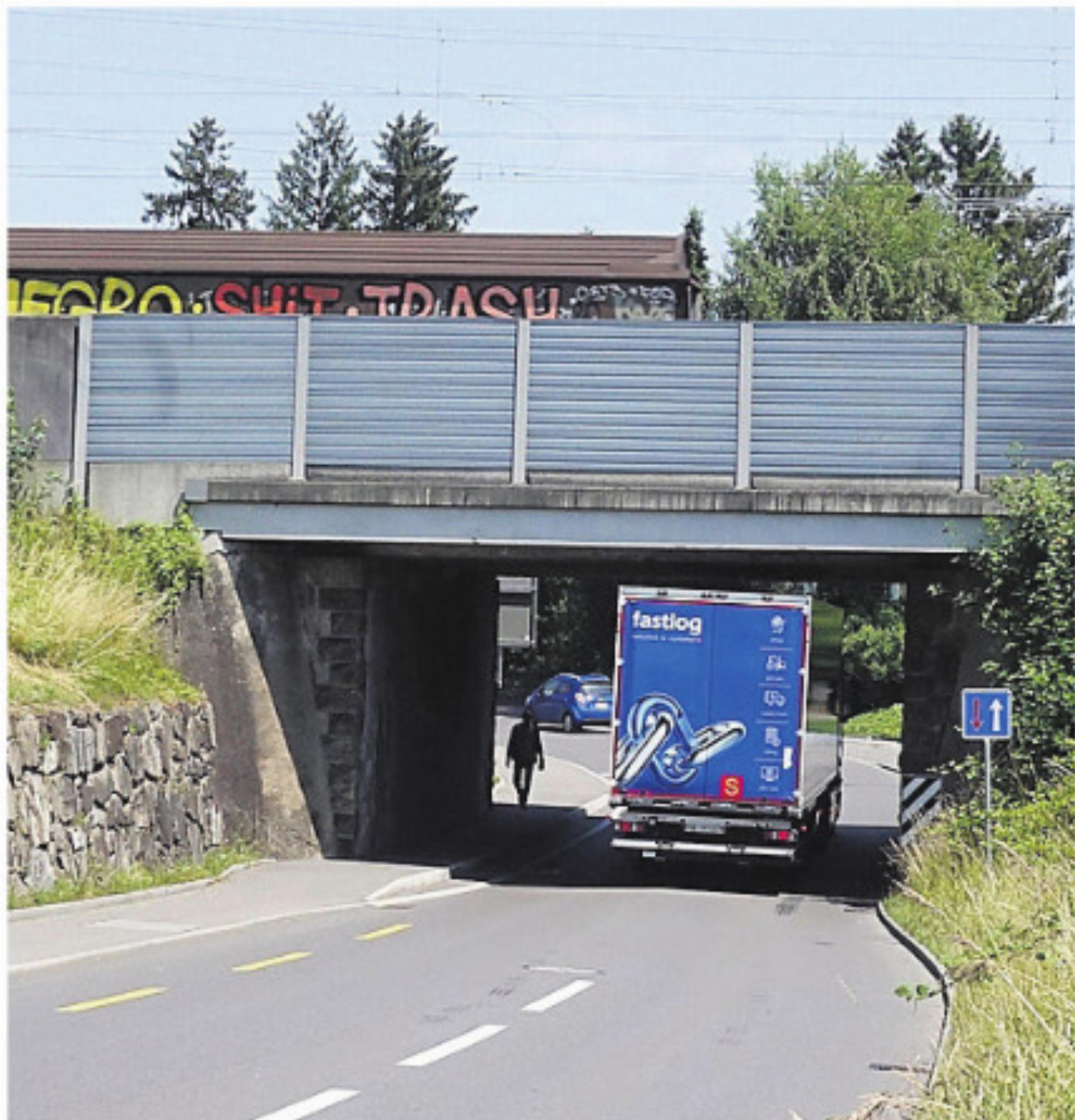 Ist-Situation bei Unterführung. Bild: Archiv - Das Bild wird blockiert. – Möglicherweise durch einen aktiven Adblocker.