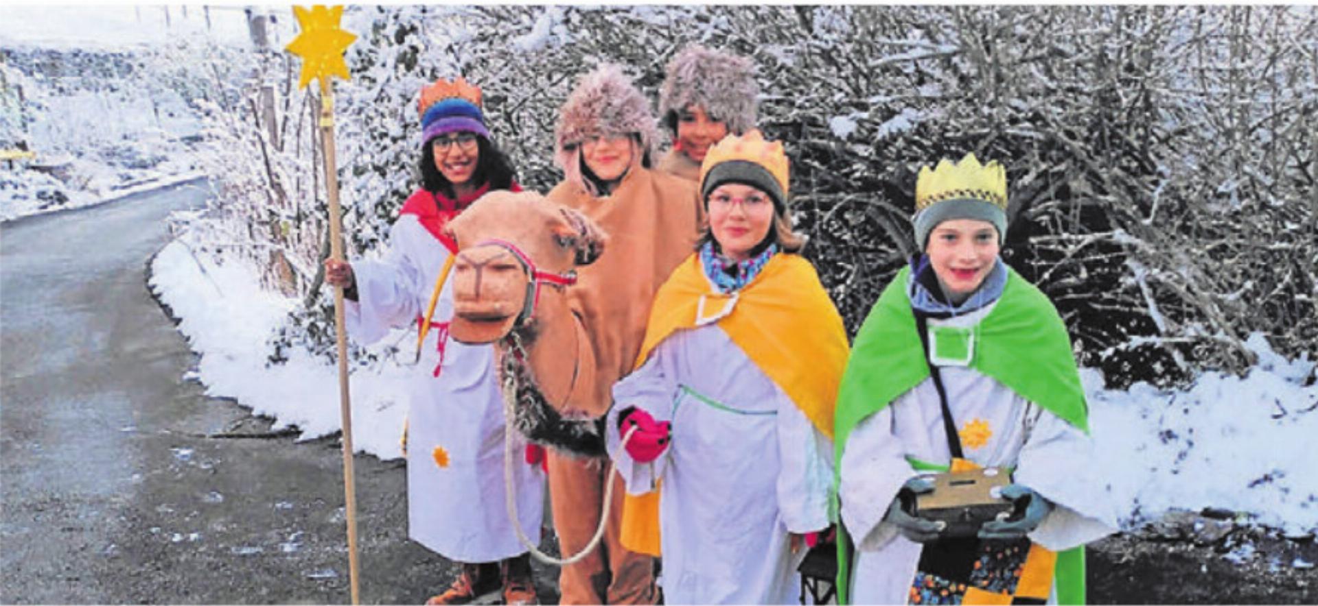 Die Könige hatten auf ihren Besuchen sogar ein Kamel dabei. Bild: zg - Das Bild wird blockiert. – Möglicherweise durch einen aktiven Adblocker.