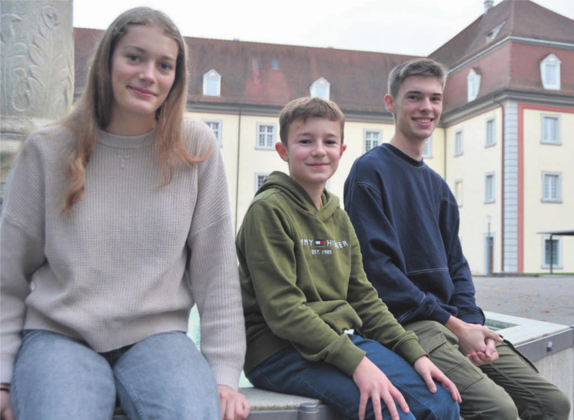 Geballtes Murianer Musiktalent, von links: Jael Bircher, Felix Zimmermann und Andreas Meienberg. Bild: Annemarie Keusch