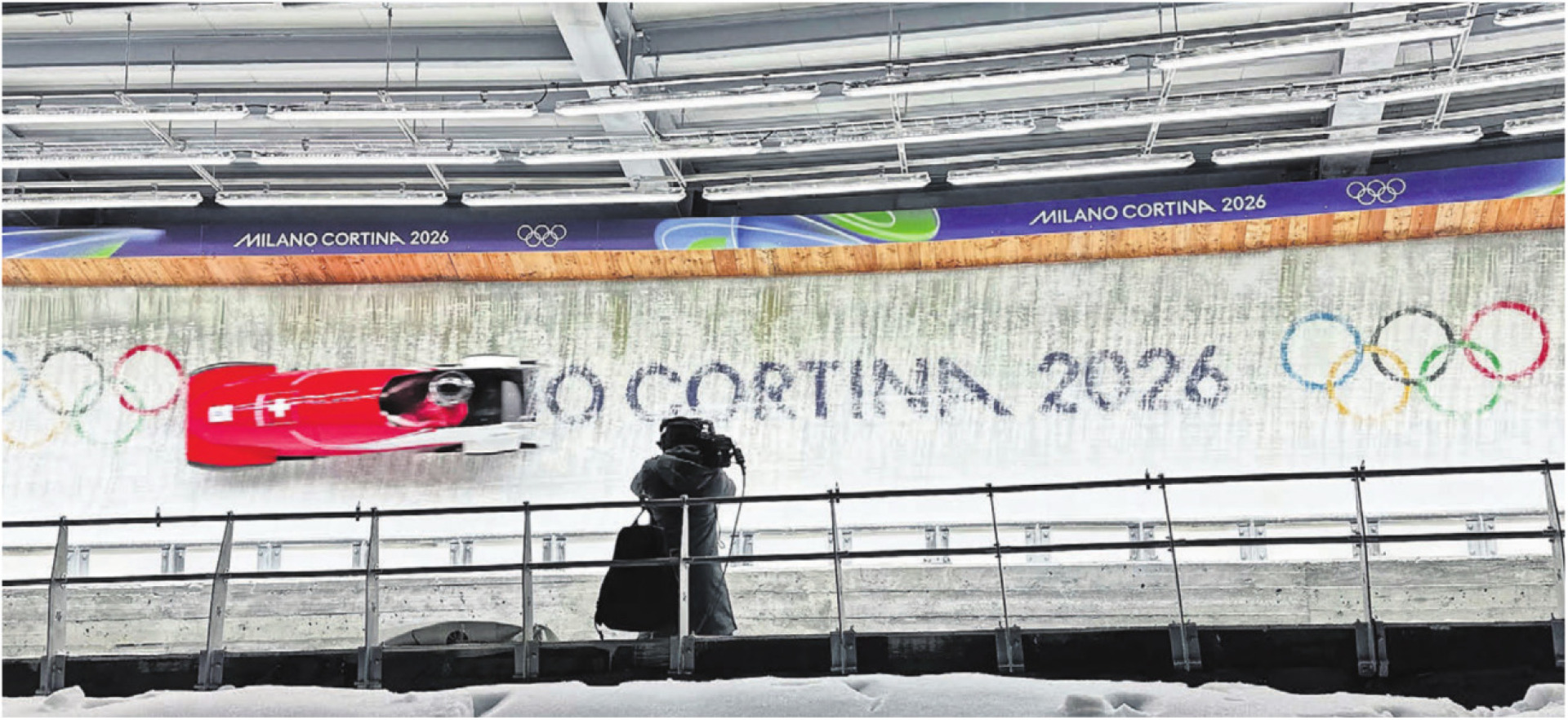 Sie war die Schnellste von allen im 4. Lauf. Melanie Hasler kurz vor der Zieleinfahrt auf der Olympia-Bahn in Cortina. Bild: Stefan Sprenger - Das Bild wird blockiert. – Möglicherweise durch einen aktiven Adblocker.