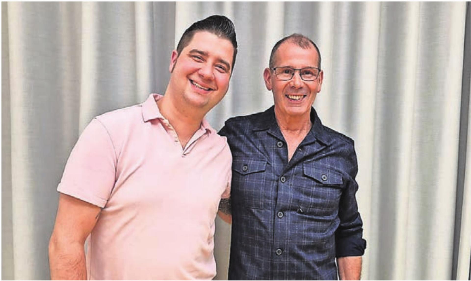 Neumitglied Patrick Isker (links) und Albin Räber, der seit 50 Jahren musiziert. Bild: zg - Das Bild wird blockiert. – Möglicherweise durch einen aktiven Adblocker.