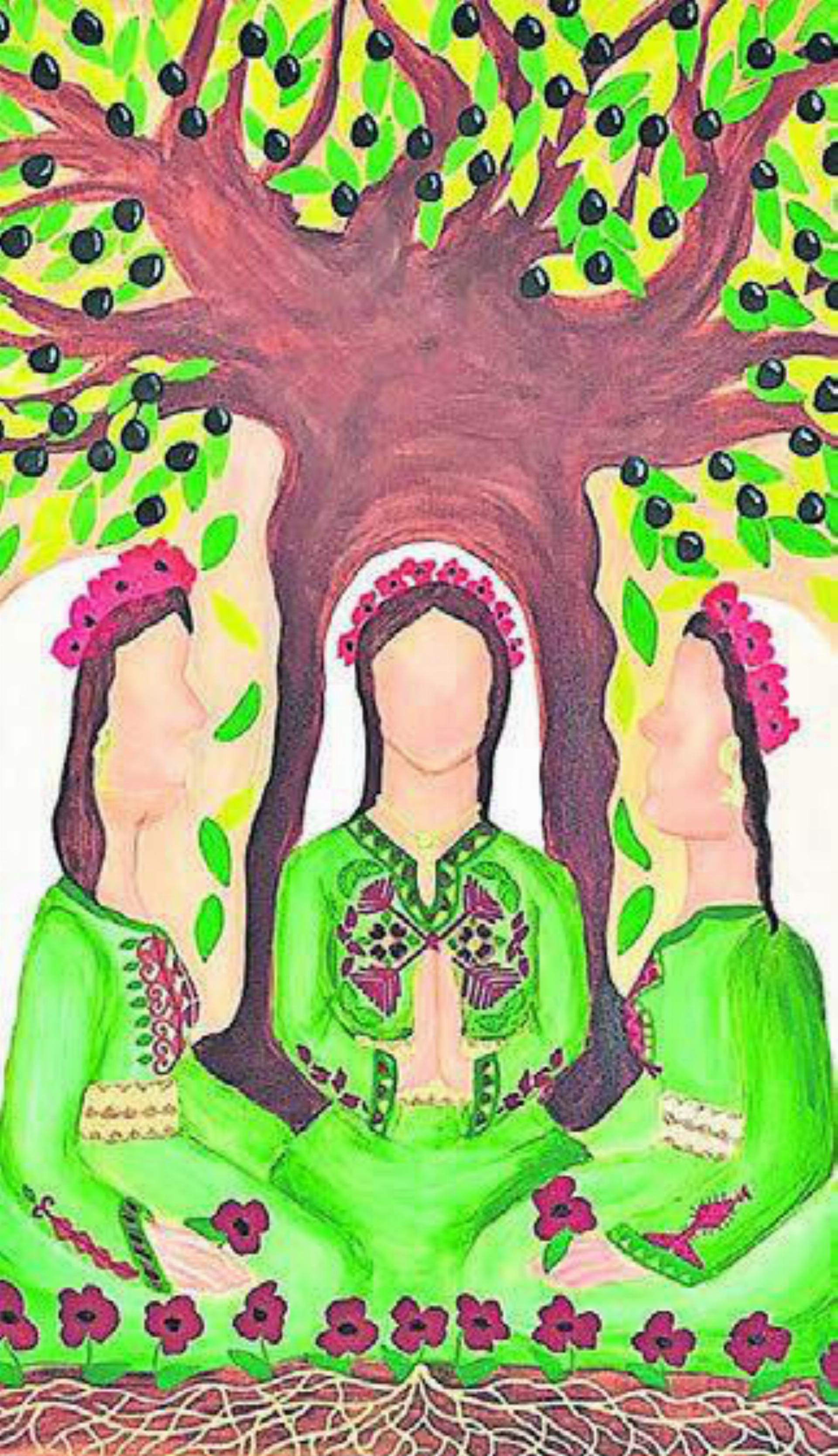 Das Kunstwerk «Betende Frauen» von Halima Aziz. Bild: zg