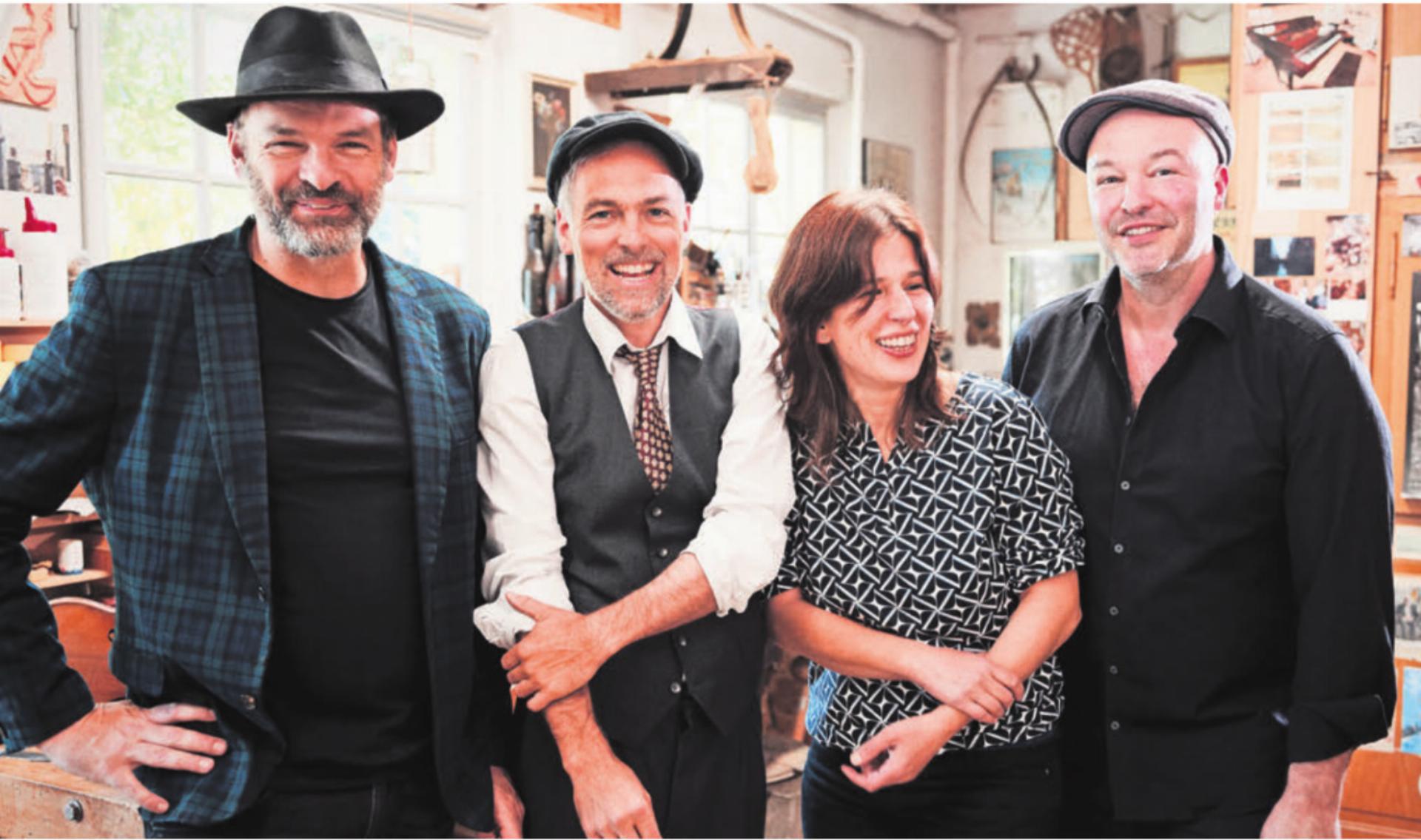 Zwischen Donnergrollen und zartem Hauch – das Quartett Swing de Paris verfügt über ein abwechslungsreiches Repertoire. Bild: pd - Das Bild wird blockiert. – Möglicherweise durch einen aktiven Adblocker.