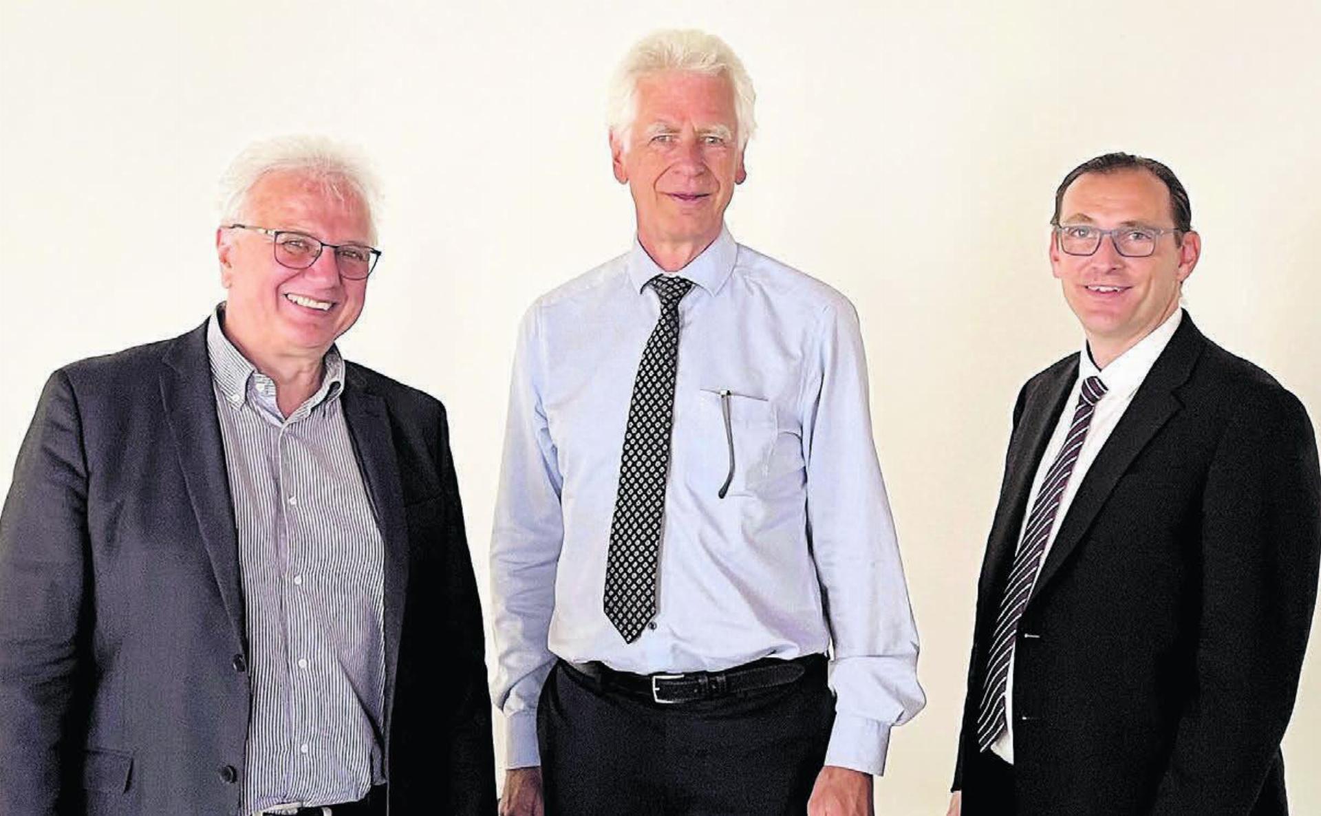 Prägten eine gelungene, interessante GAV-Versammlung v. l. Jürg Link, Raymond Tellenbach und Daniel Lukic.