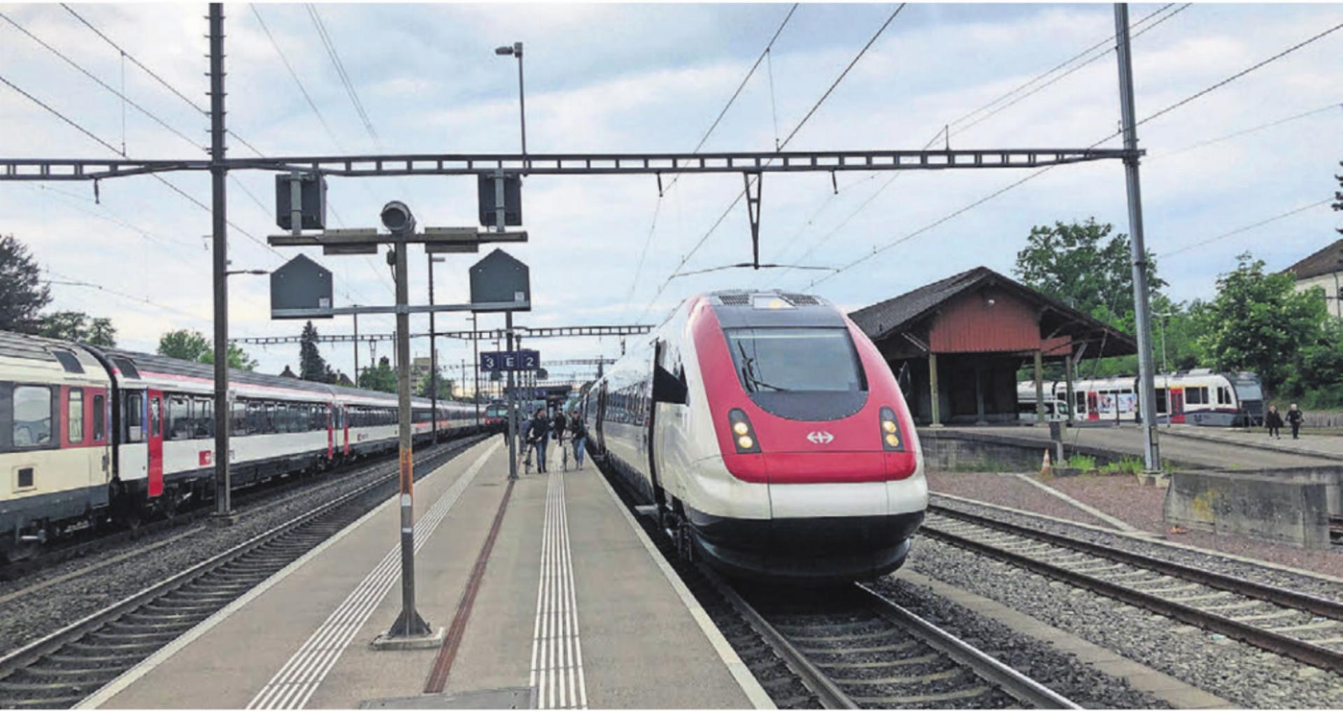 Erfreulich: Immer mehr hochwertige Fernverkehrszüge halten auch in Wohlen und Muri. Bild: zg - Das Bild wird blockiert. – Möglicherweise durch einen aktiven Adblocker.