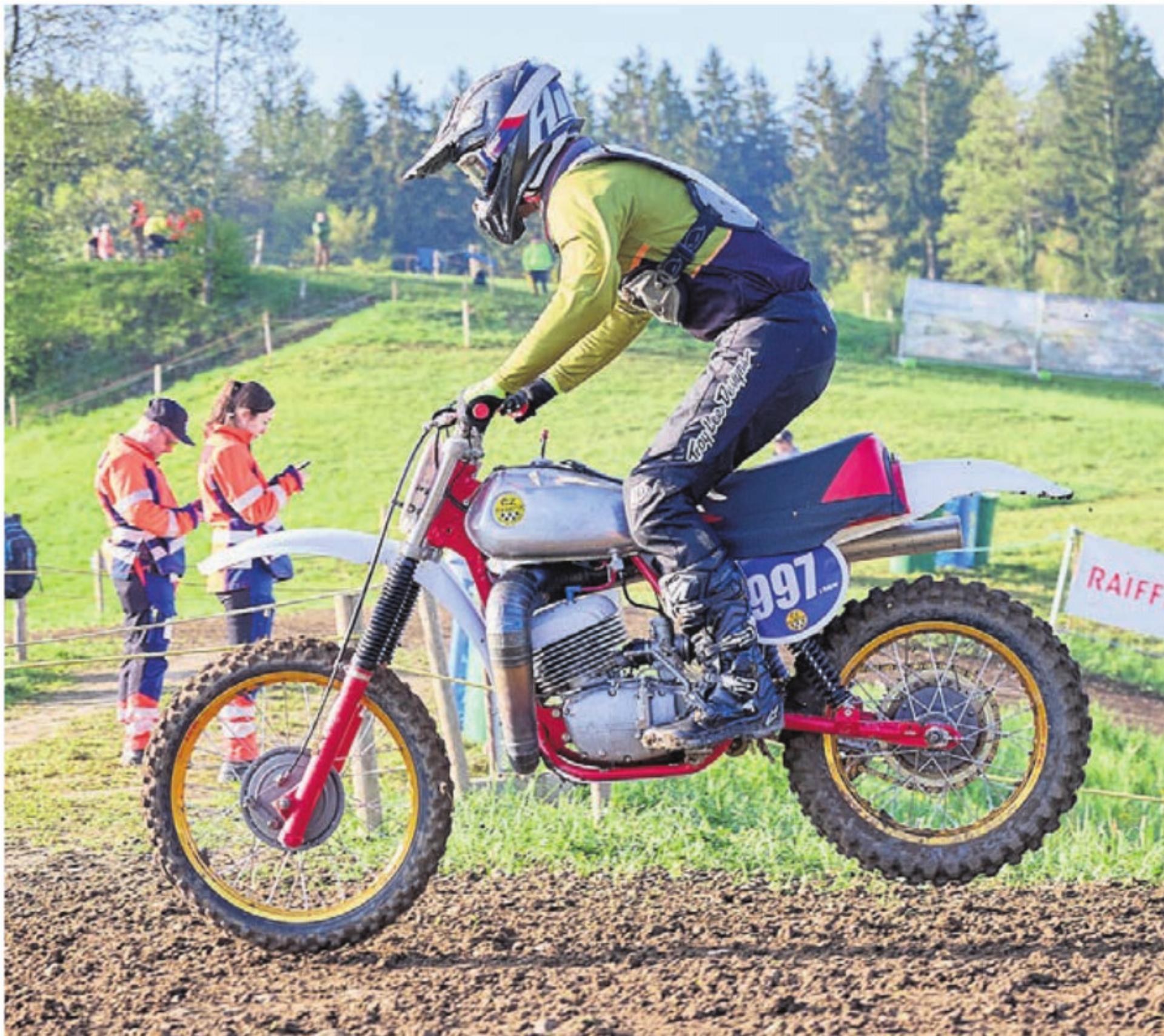 Die Oldtimer waren am «Lizenzfreien» noch einmal am Start.    Bild: zg - Das Bild wird blockiert. – Möglicherweise durch einen aktiven Adblocker.