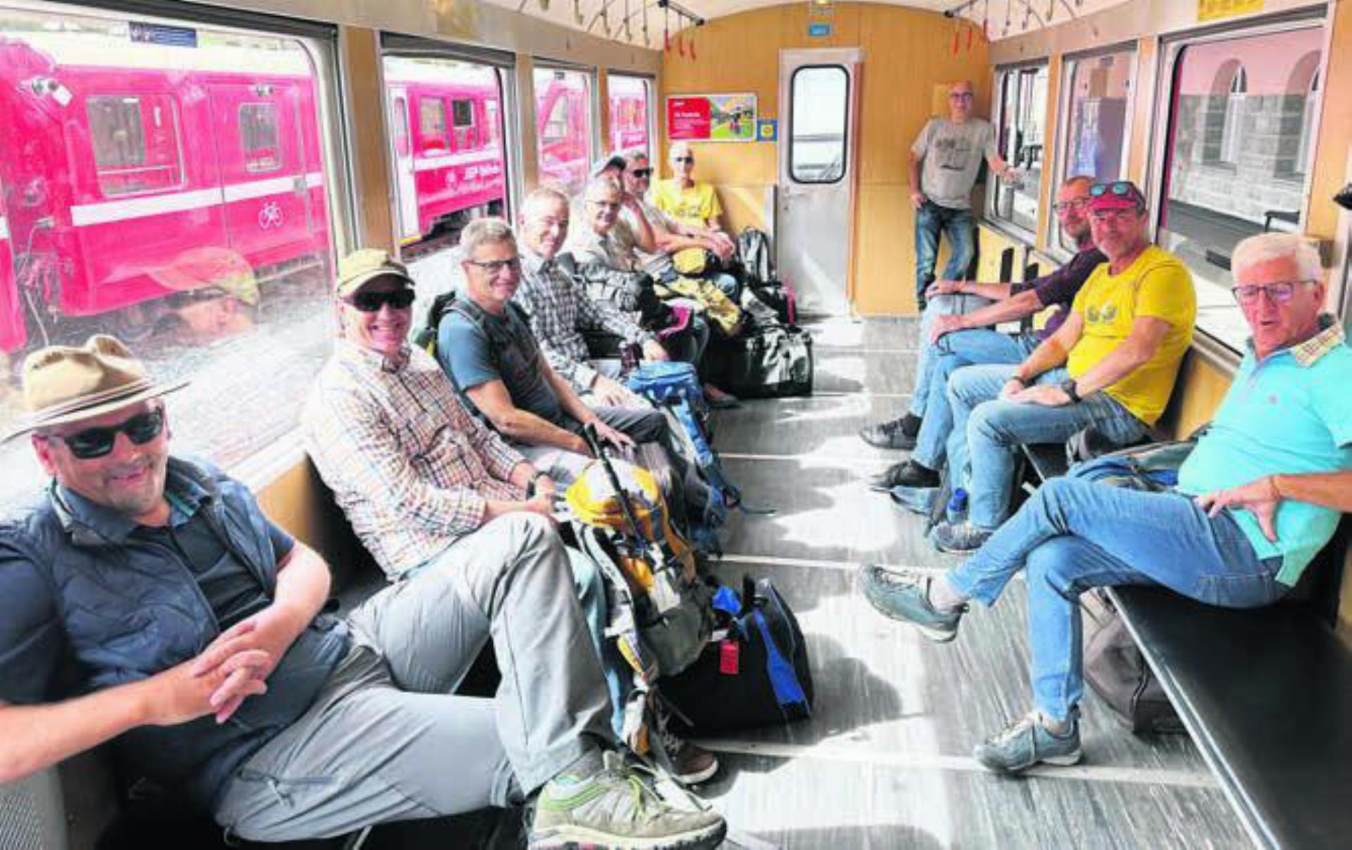 Die Mitglieder des Männerturnvereins genossen ihre viertägige Jubiläumsreise. Bild: zg