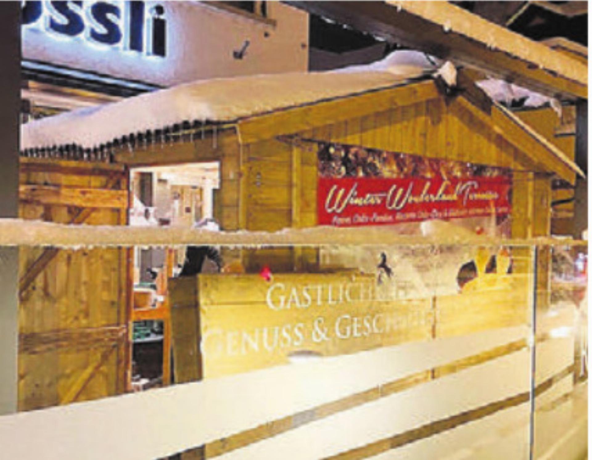 «Winter-Wonder-Land»-Terrasse mit Hüttenzauber im «Rössli». Bild: zg - Das Bild wird blockiert. – Möglicherweise durch einen aktiven Adblocker.