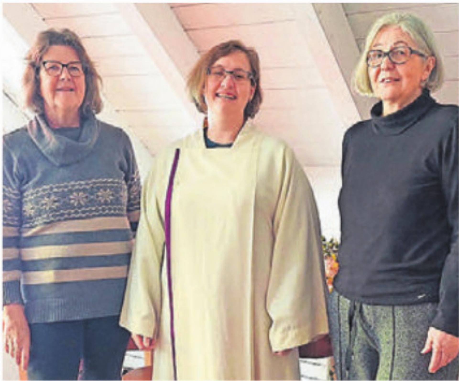 Von links: Elisabeth Dondiego, Jessica Zemp und Agnes Holzer. Bild: zg - Das Bild wird blockiert. – Möglicherweise durch einen aktiven Adblocker.