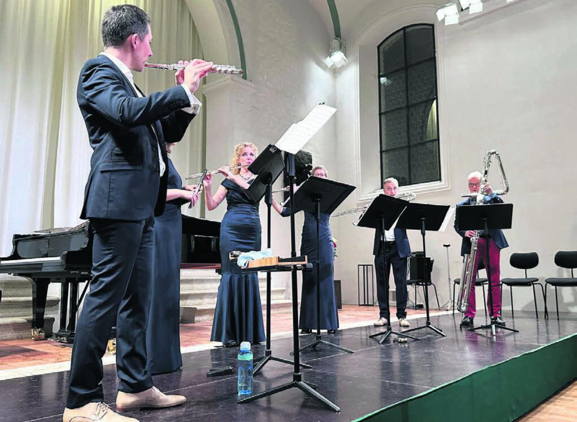 Das Konzert mit den renommierten Musikerinnen und Musikern bildete den krönenden Abschluss von «Flautando». Bild: zg