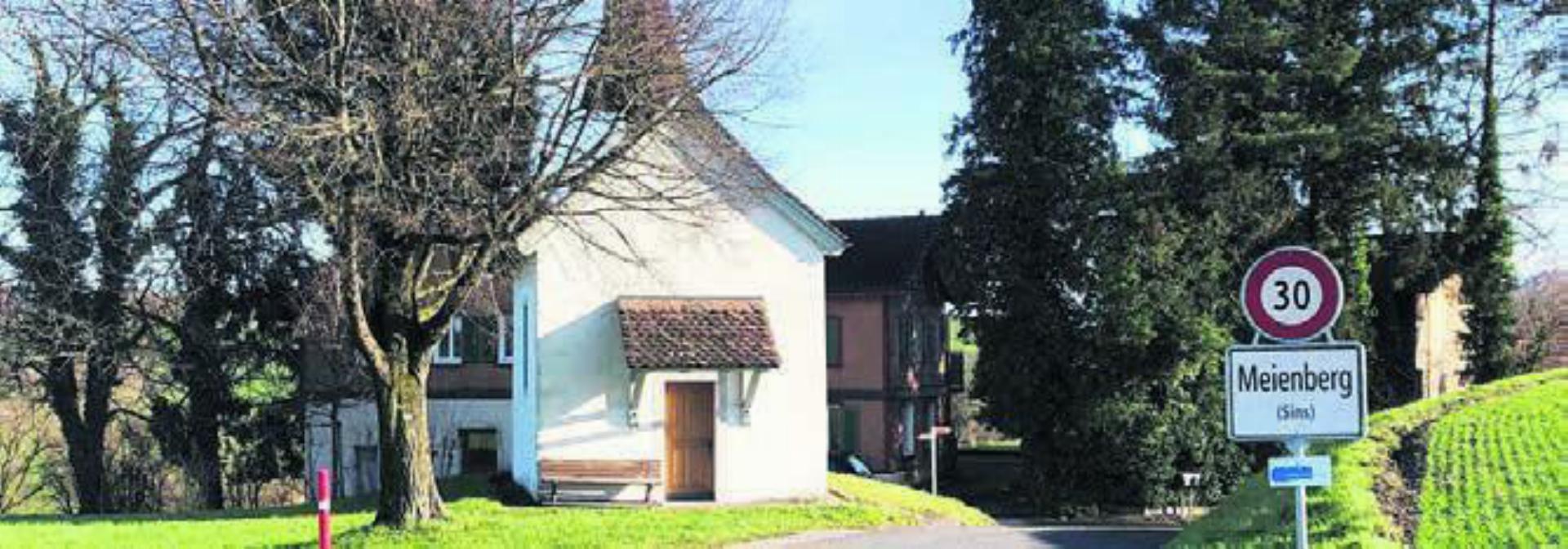 Die Kapelle Meienberg ist eine der Sehenswürdigkeiten am Wegrand der Tour. Bild: zg
