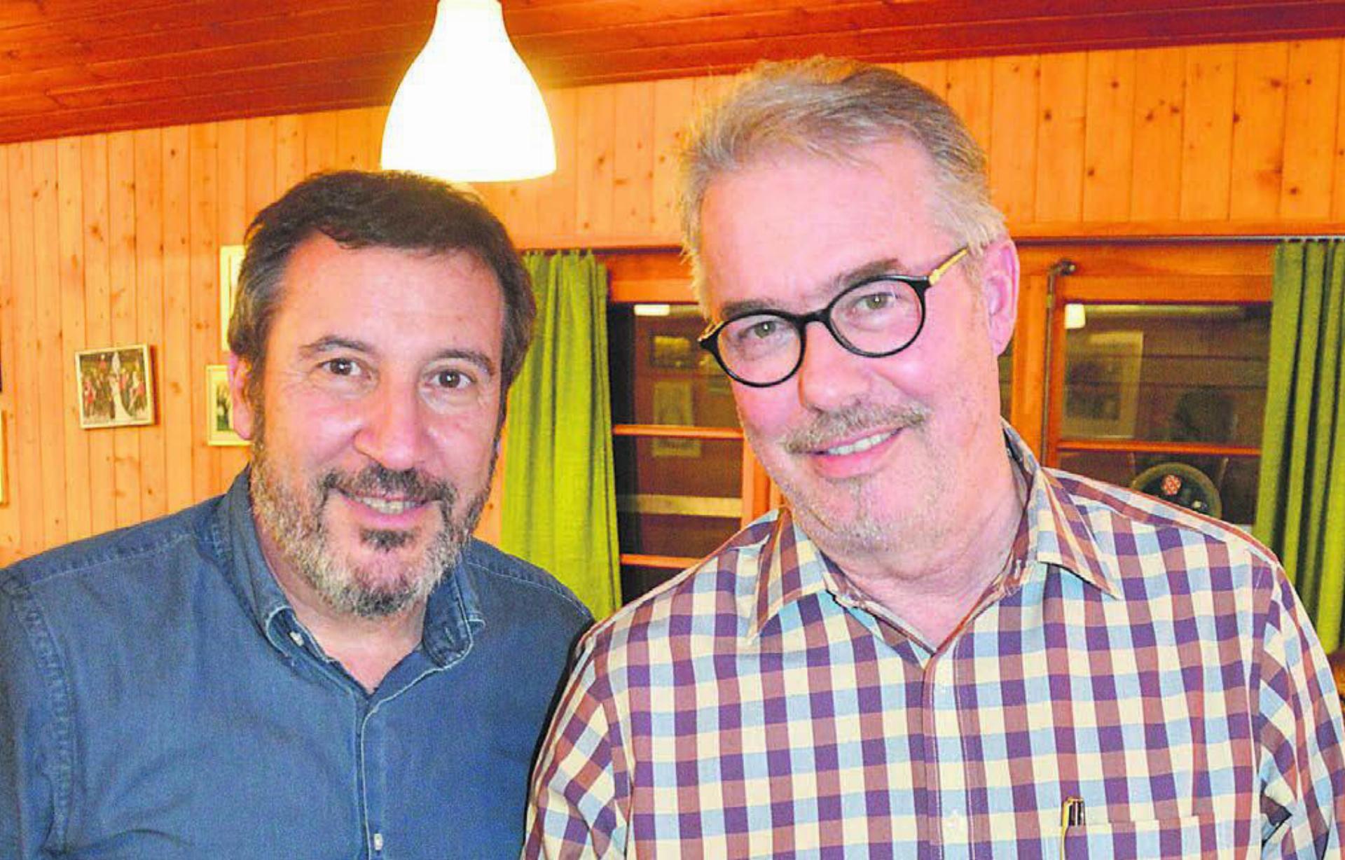 Die Co-OK-Präsidenten Giovanni Soricelli (links) und Daniel Juchli freuen sich auf ein grandioses «Zufiker Fäscht». Bild: Roger Wetli