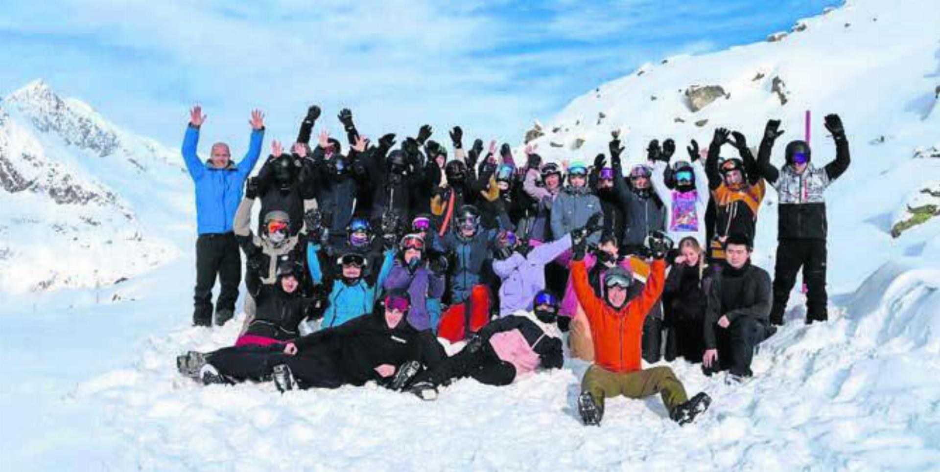 Im Schneesportlager der Kanti Wohlen herrschte sehr gute Stimmung. Bild: zg - Das Bild wird blockiert. – Möglicherweise durch einen aktiven Adblocker.