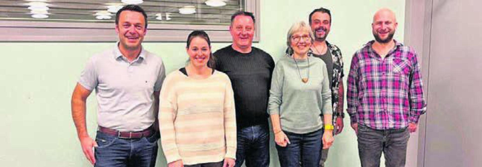 Der Vorstand in seiner neuen Zusammensetzung (von links): Kurt Meier (Präsident), Jasmin Volger (Beisitz), Renato Sommerhalder (Kassier), Stefanie Iten (Aktuarin), Marco Hodel (Vizepräsident) und Marco Wicky (Beisitz). Bild: zg