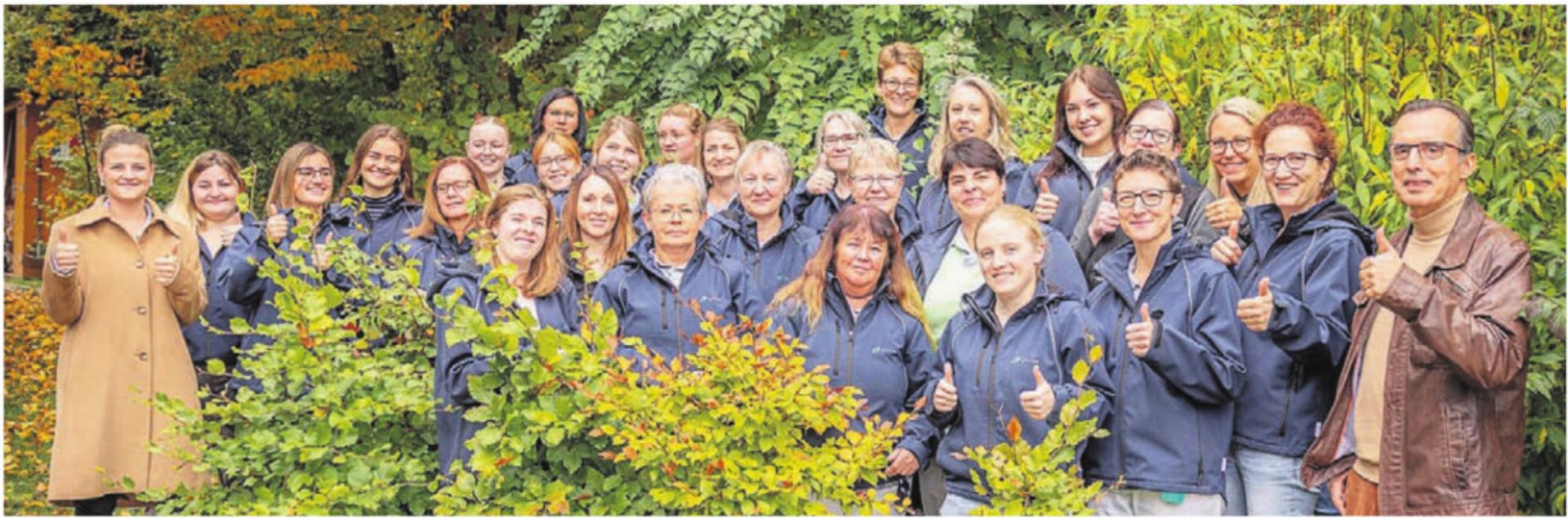 Das Team der Spitex Muri und Umgebung feierte mit den Klientinnen und Klienten. Bild: zg - Das Bild wird blockiert. – Möglicherweise durch einen aktiven Adblocker.