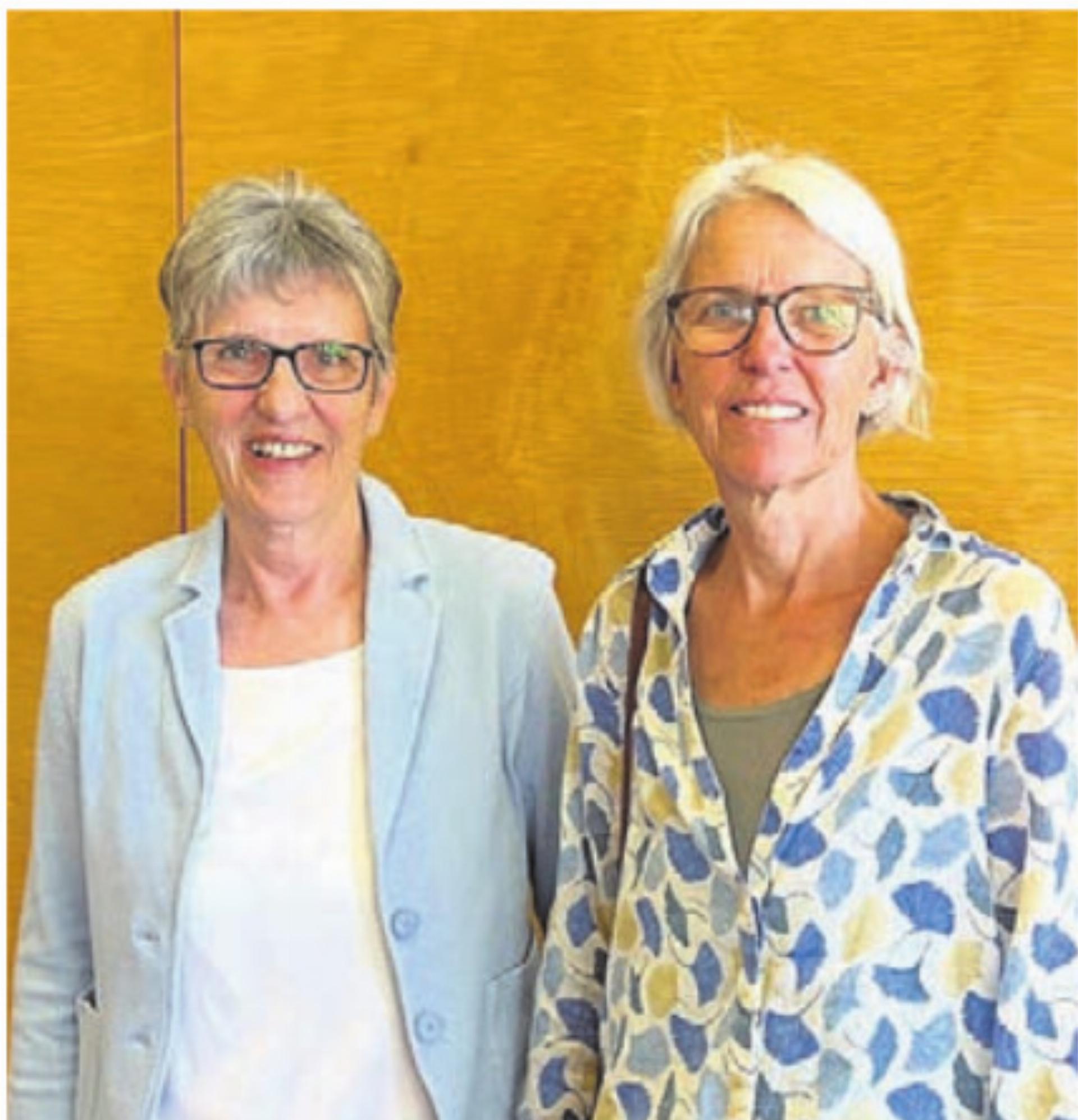 Doris Koch (l.) und Corinna Ganzoni. Bild: wm - Das Bild wird blockiert. – Möglicherweise durch einen aktiven Adblocker.