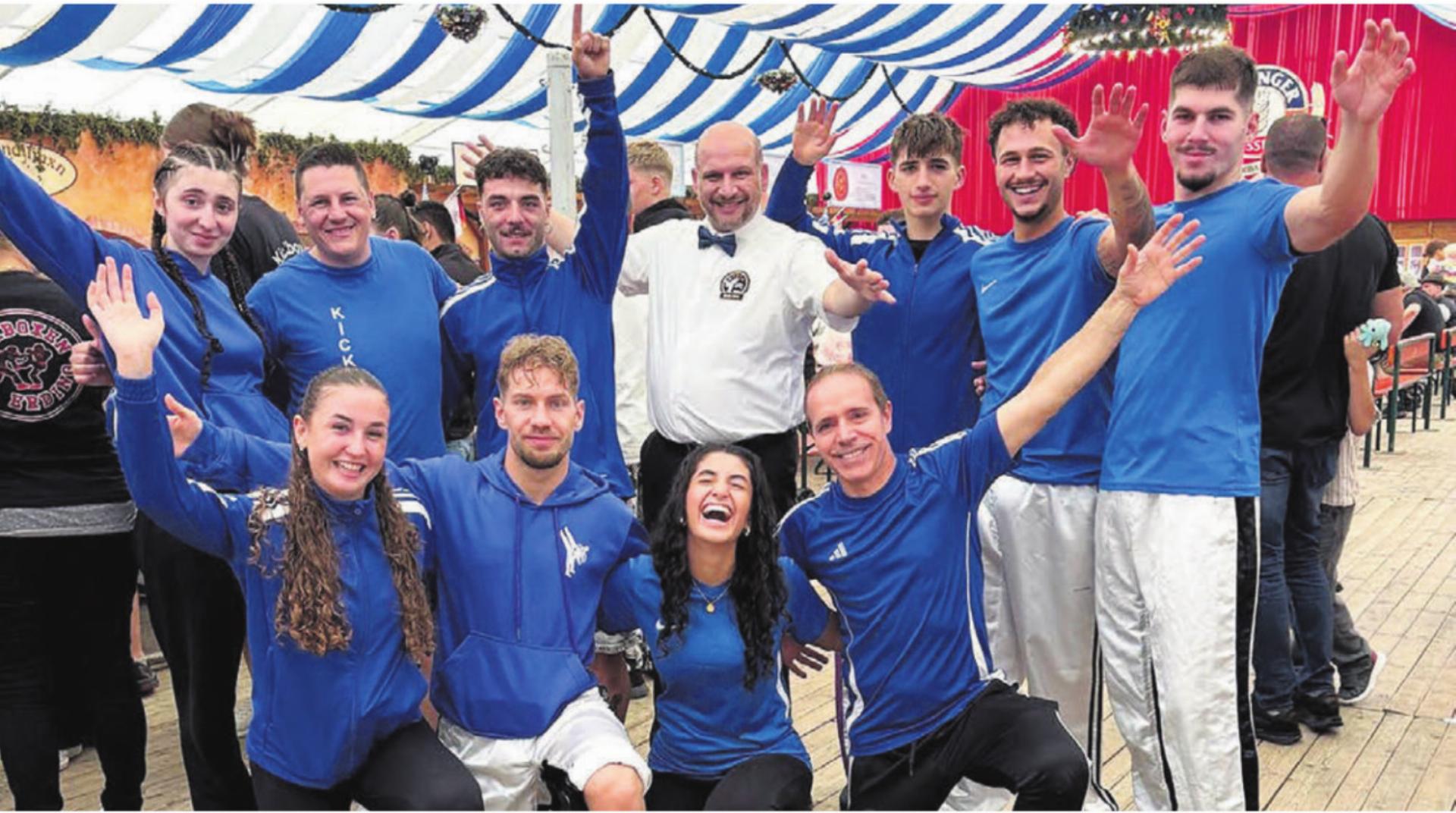 Die Wohler Delegation am Herbstfest in Erding, Deutschland. Bild: zg - Das Bild wird blockiert. – Möglicherweise durch einen aktiven Adblocker.