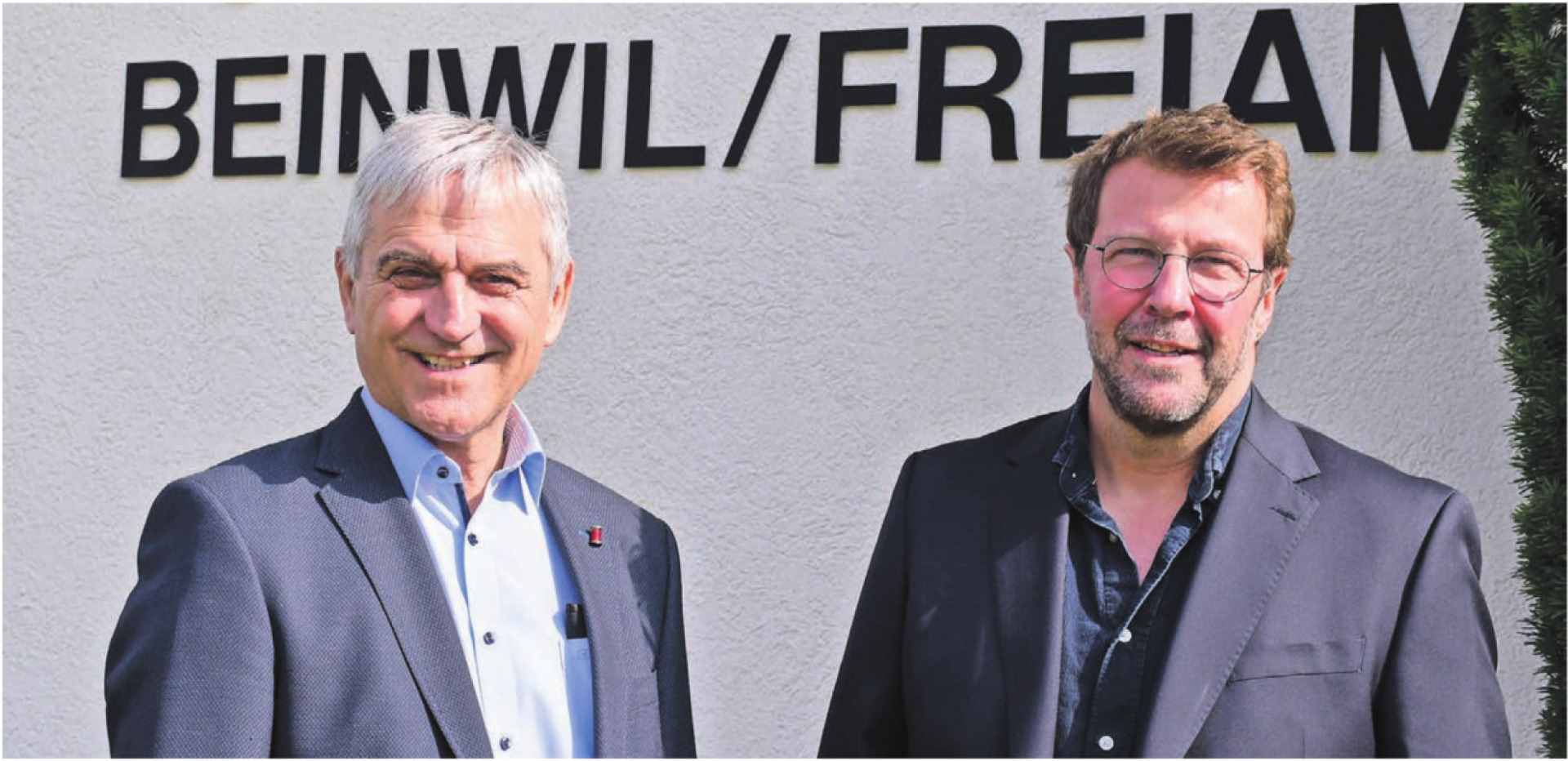Josef Villiger (links), der im Dorf aufgewachsen ist, und Lucas Beck, der sich für seine neue Wohnortgemeinde engagieren will, haben das Rennen um die beiden frei gewordenen Sitze im Gemeinderat gemacht. Sie freuen sich darauf, ihre Ämter anzutreten. Bild: Verena Anna Wigger - Das Bild wird blockiert. – Möglicherweise durch einen aktiven Adblocker.