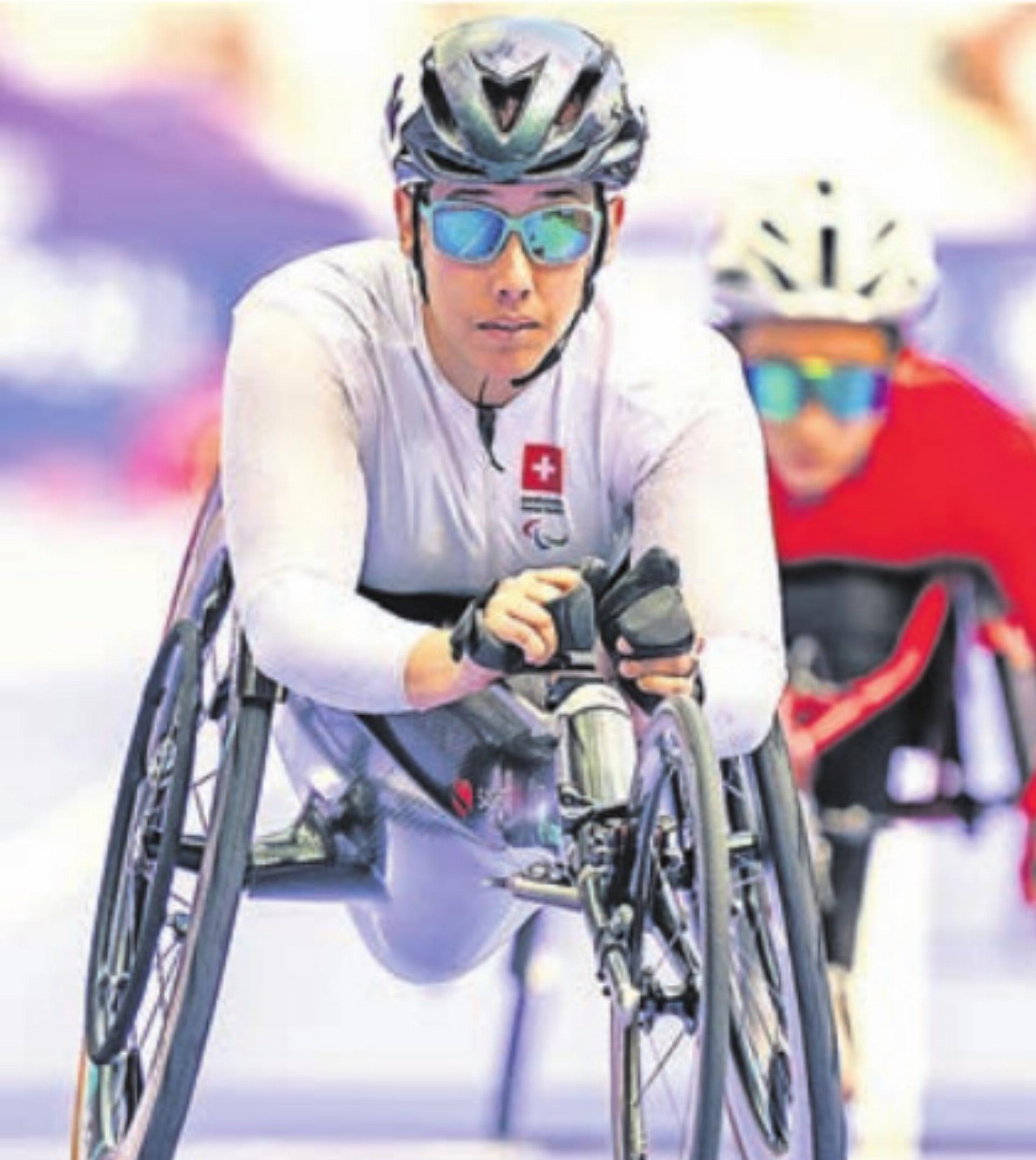 Platz 2 am Marathon in Oita: Patricia Eachus-Keller. Bild: Swiss Paralympic / Tobias Lackner - Das Bild wird blockiert. – Möglicherweise durch einen aktiven Adblocker.