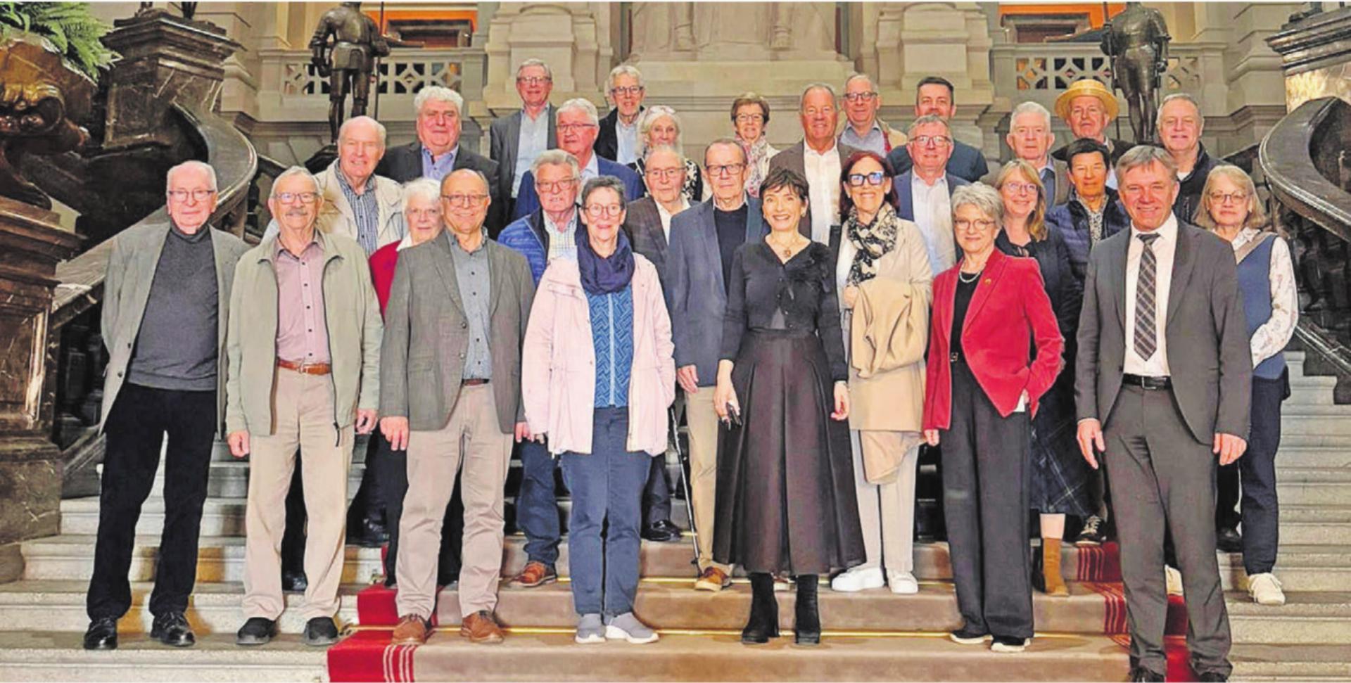 Das Freiämter Schattenkabinett tagte diesen Frühling im Bundeshaus – da durfte natürlich ein Gruppenbild nicht fehlen. Bild: zg - Das Bild wird blockiert. – Möglicherweise durch einen aktiven Adblocker.