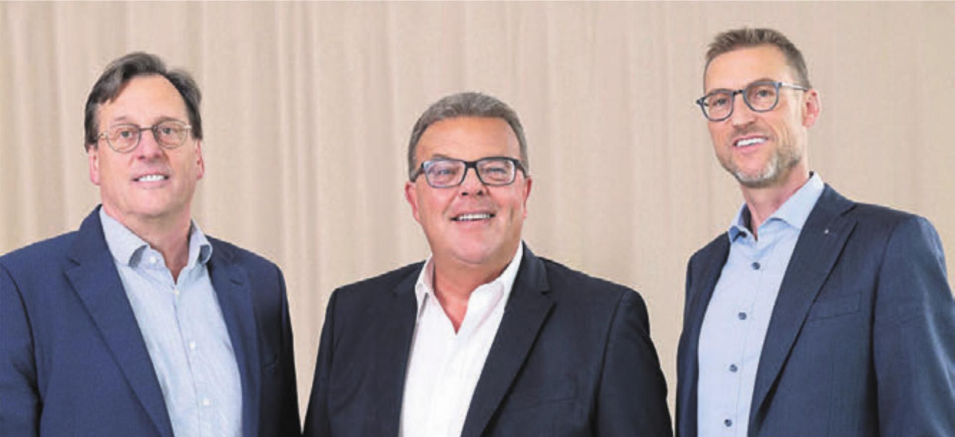 So sieht voraussichtlich das Führungsteam der neuen Bank aus: (v. l.) Markus Ackermann (Mutschellen-Reppischtal), Daniel Schibli (Rohrdorferberg-Fislisbach), Roger Seiler (Zufikon). Bild: zg