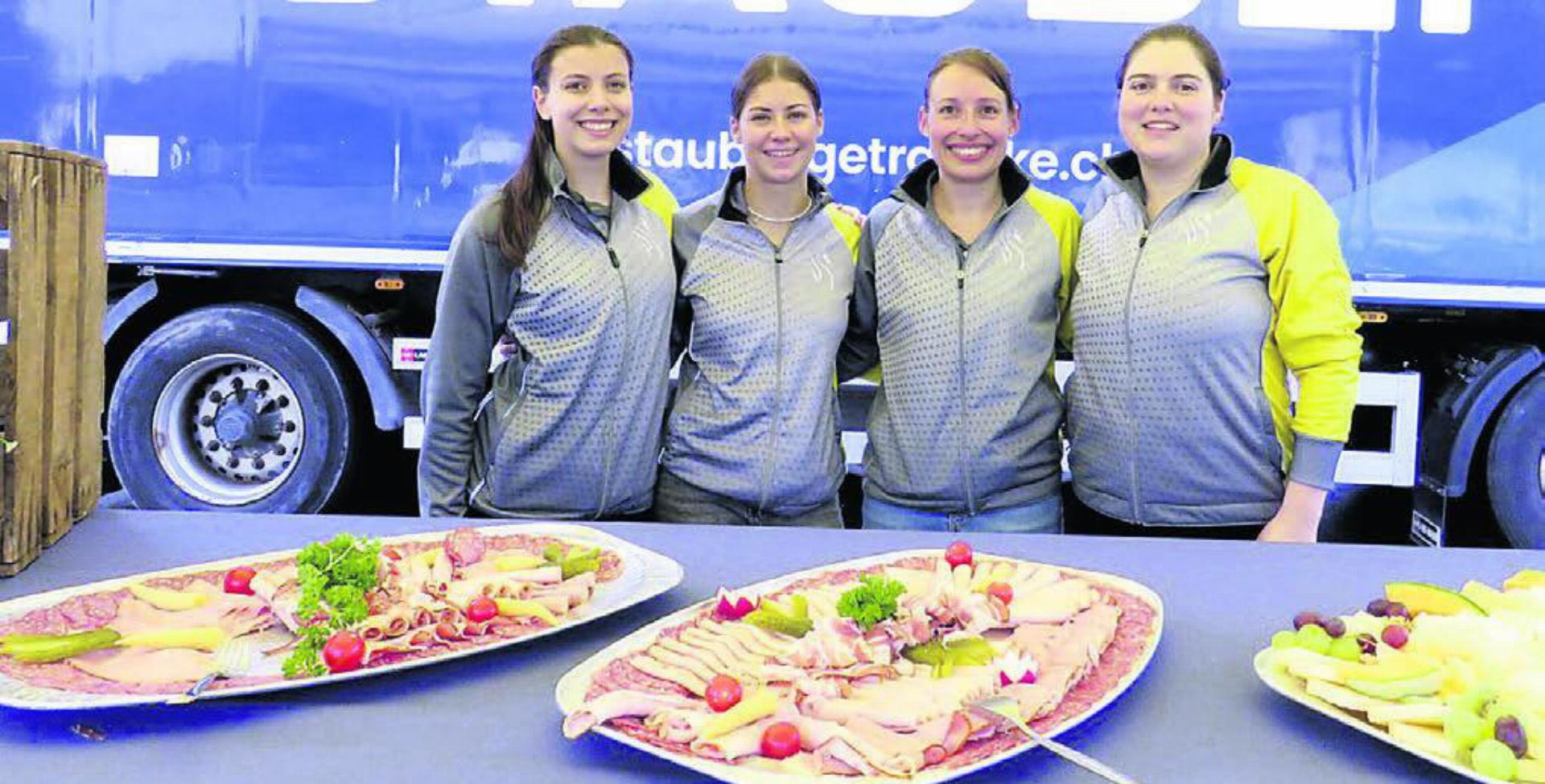 Das OK des Buurezmorge, von links: Vanessa Humbel, Severina Gresch, Luzia Notter und Glenys Alt. Bild: zg