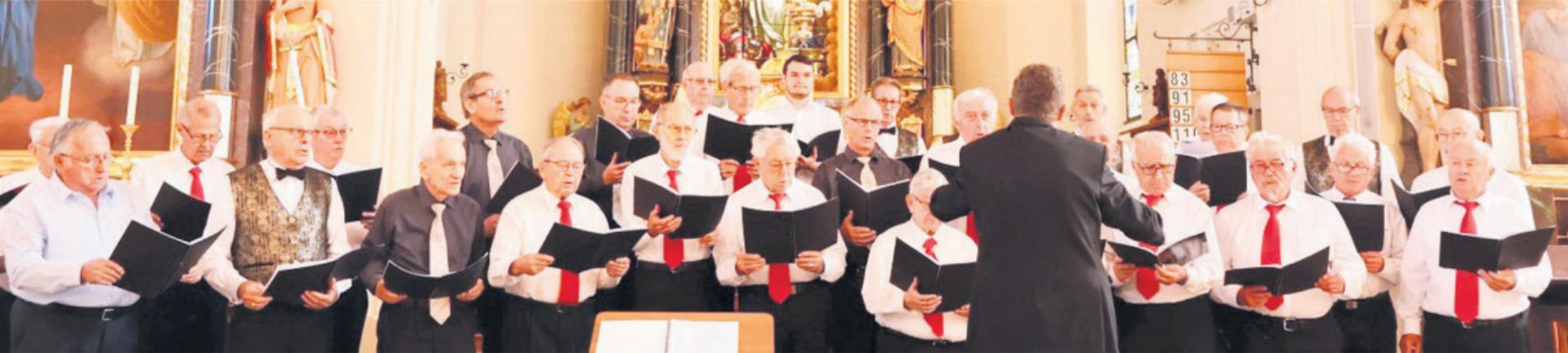 Die «ad hoc singers» sorgten nicht nur musikalisch für ein schönes Bild. Bild: zg