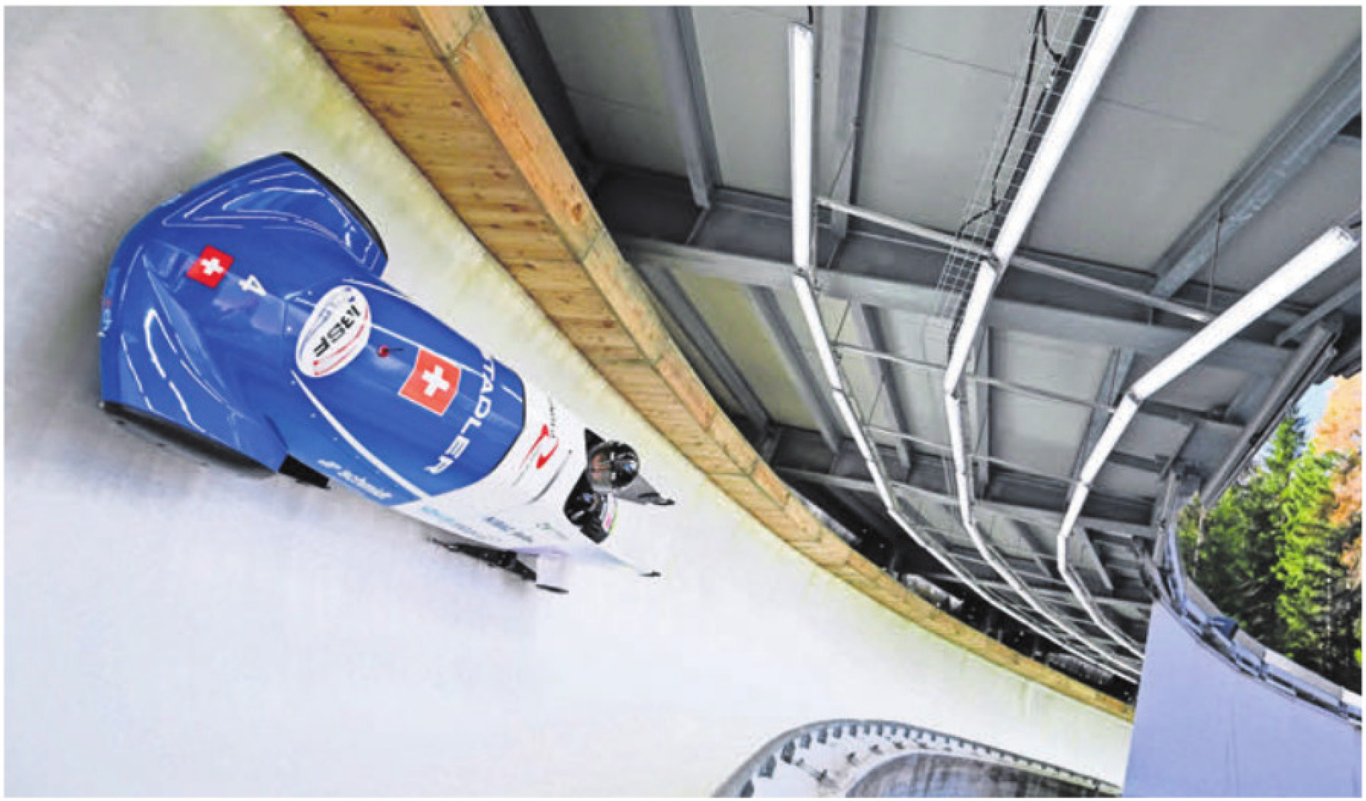 Melanie Hasler auf der Olympia-Bahn in Cortina DAmpezzo. Bild: Viesturs Lacis - Das Bild wird blockiert. – Möglicherweise durch einen aktiven Adblocker.