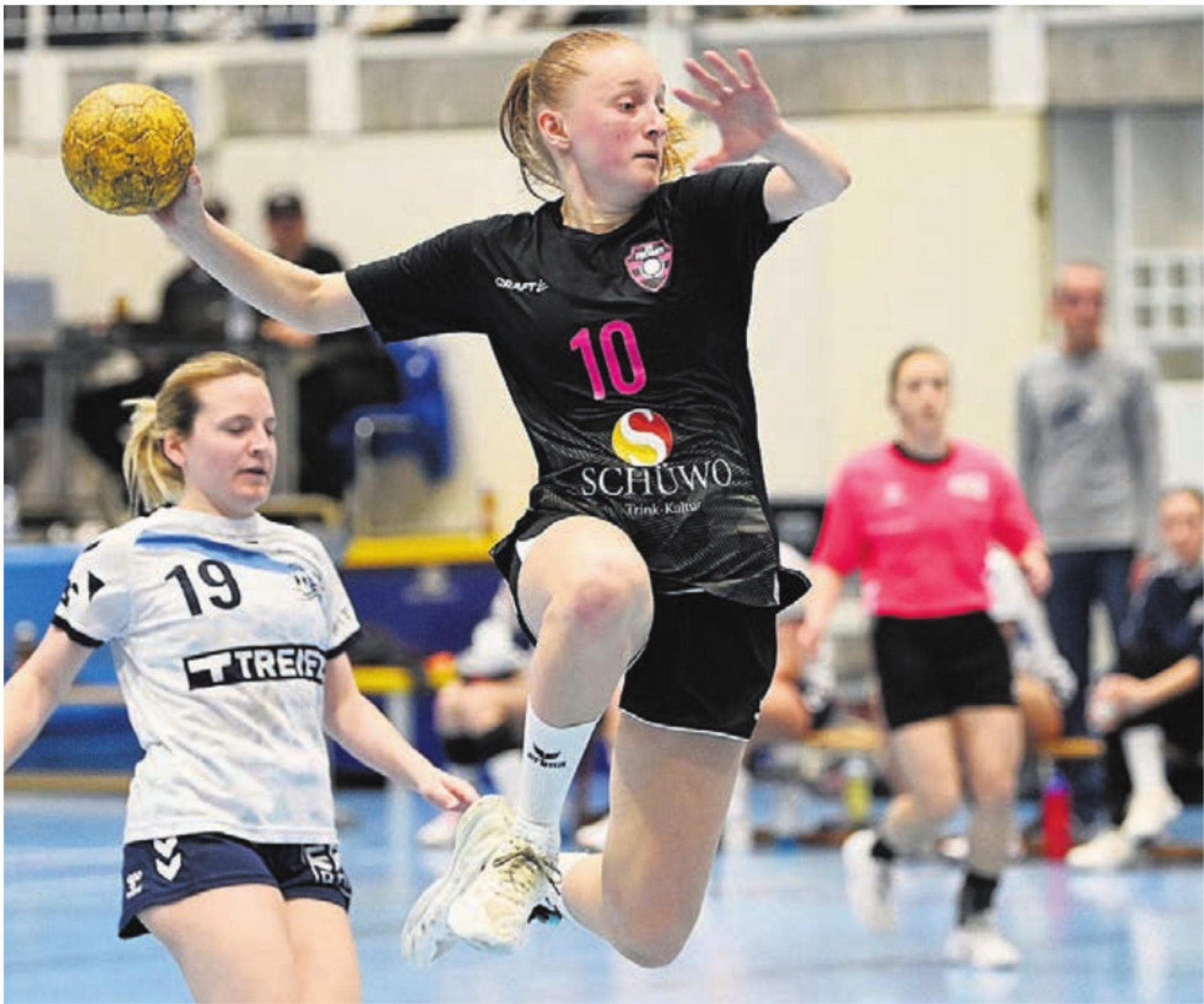 Marilen Küng (aus Muri) erzielt im ersten Aufstiegsspiel fünf Tore.    Bild: awa/Archiv - Das Bild wird blockiert. – Möglicherweise durch einen aktiven Adblocker.