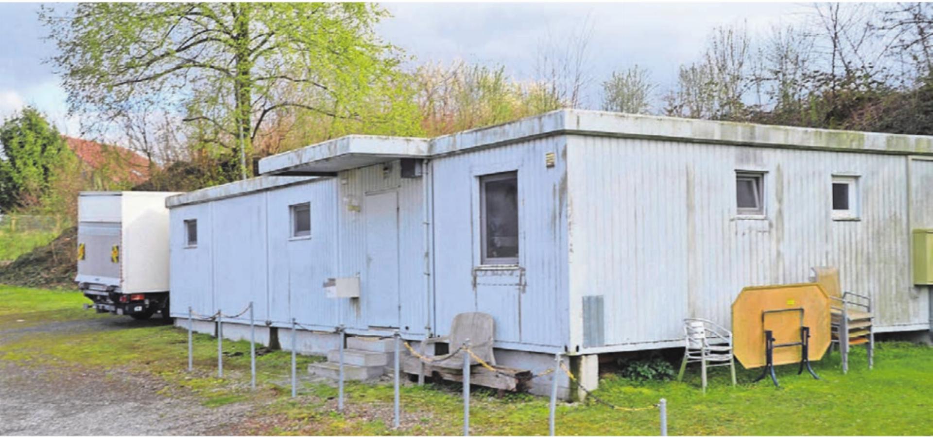 Das bestehende Container-Provisorium ist sichtlich in die Jahre gekommen. Es soll einem Neubau weichen. Bilder: Thomas Stöckli - Das Bild wird blockiert. – Möglicherweise durch einen aktiven Adblocker.