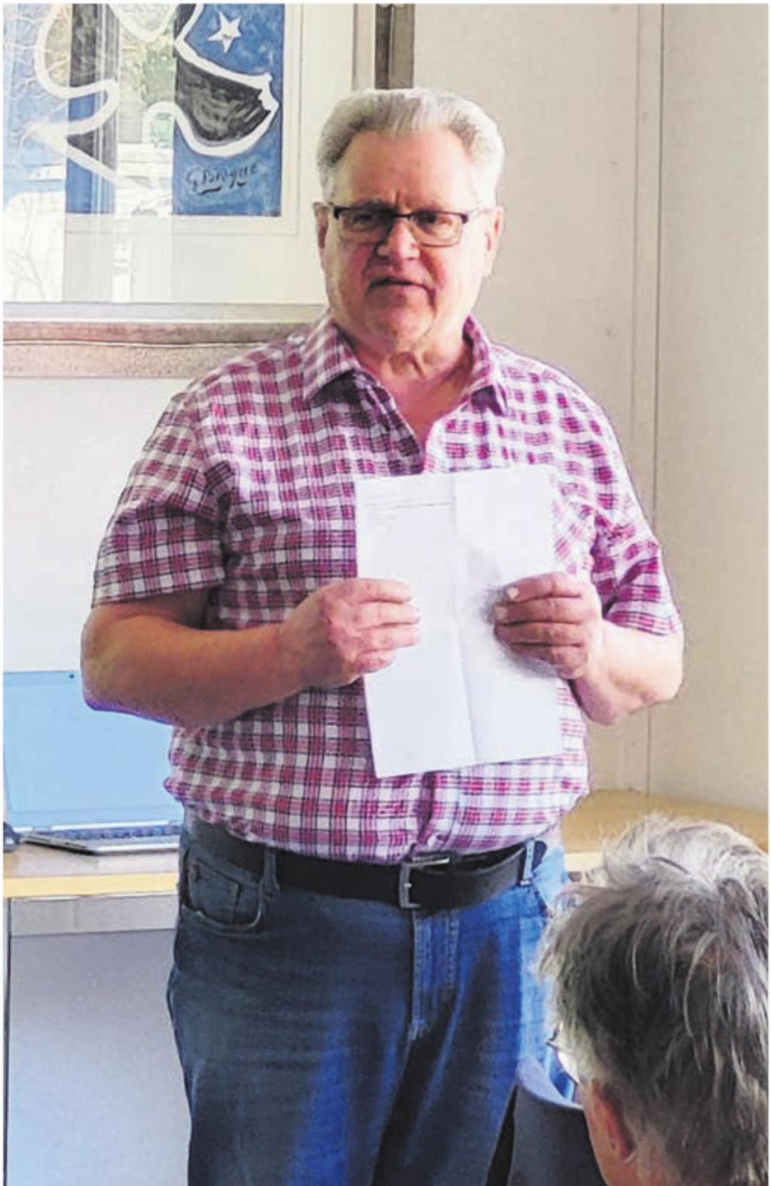 Thomas Moor, Vizepräsident des Seniorenrates, freute sich über den Grossaufmarsch an diesem Tag. Thomas Moor, Vizepräsident des Seniorenrates, freute sich über den Grossaufmarsch an diesem Tag.