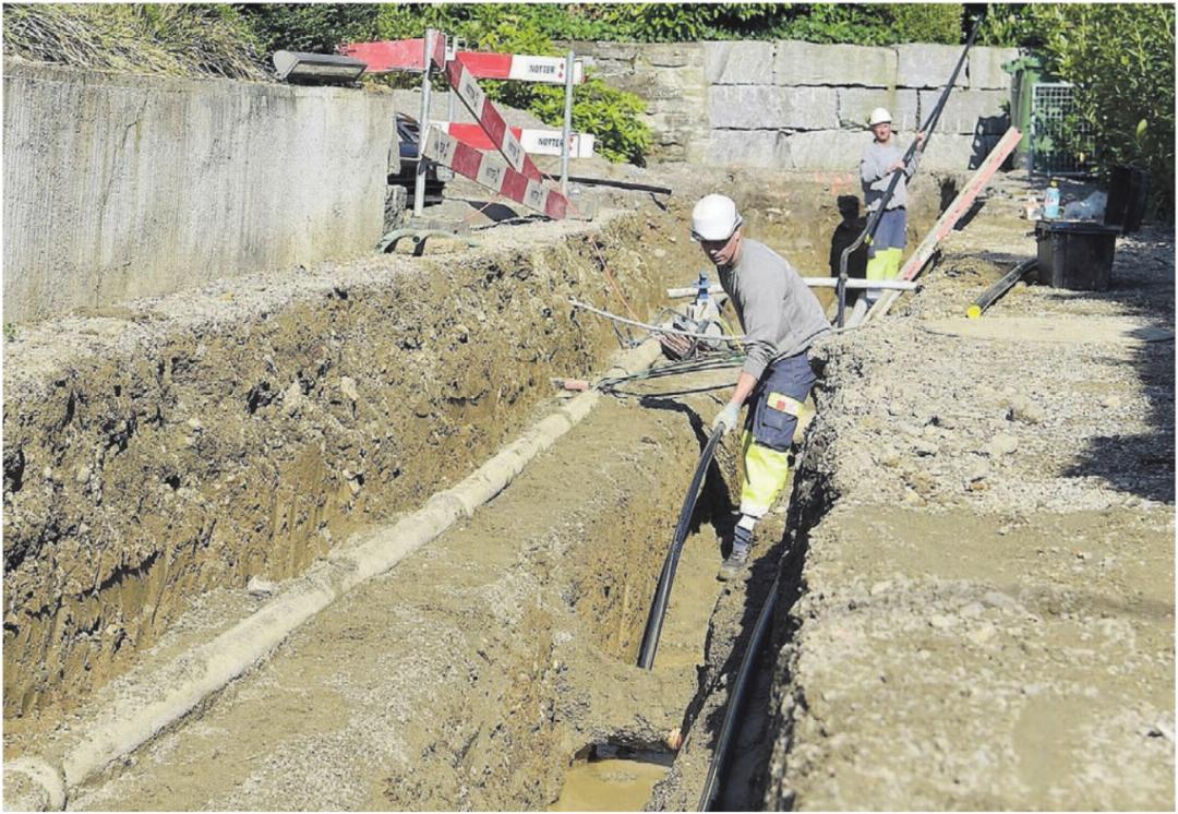 Neuerschliessungen finden derzeit nicht statt (das Bild zeigt den Leitungsbau). Aber die ibw sehen Erdgas weiterhin als stabilen Energieträger. Bild: Archiv Neuerschliessungen finden derzeit nicht statt (das Bild zeigt den Leitungsbau). Aber die ibw sehen Erdgas weiterhin als stabilen Energieträger. Bild: Archiv
